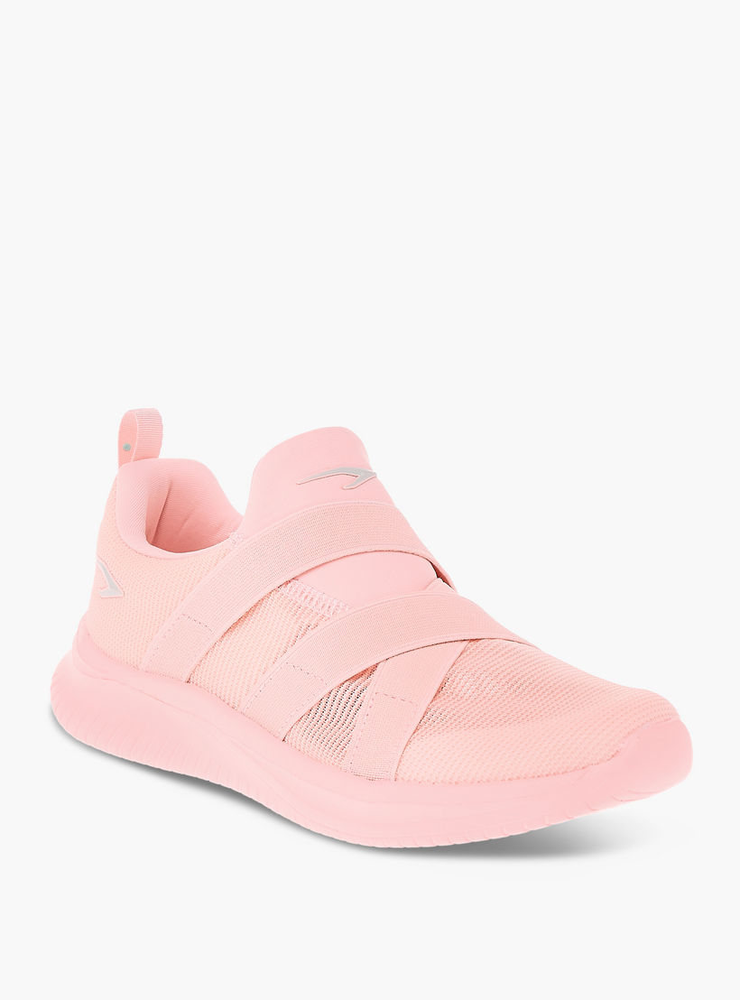 Dash Panelled Slip-On Sports Shoes with Pull Tabs-girls-shoes-sneakers-image-2