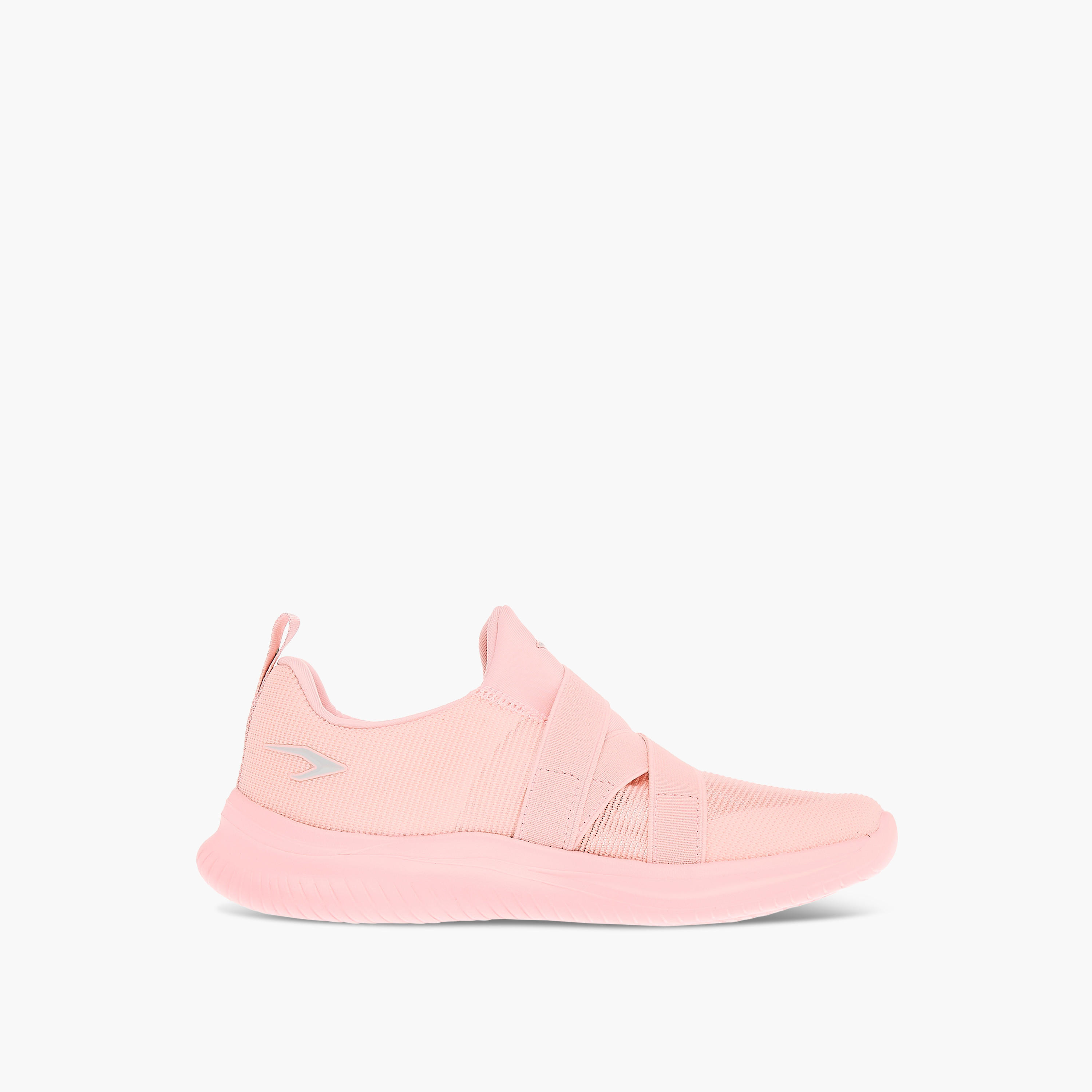 Dash Panelled Slip-On Sports Shoes with Pull Tabs-girls-shoes-sneakers-image-3