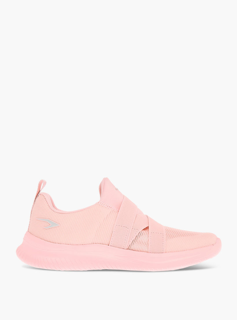 Dash Panelled Slip-On Sports Shoes with Pull Tabs-girls-shoes-sneakers-image-3