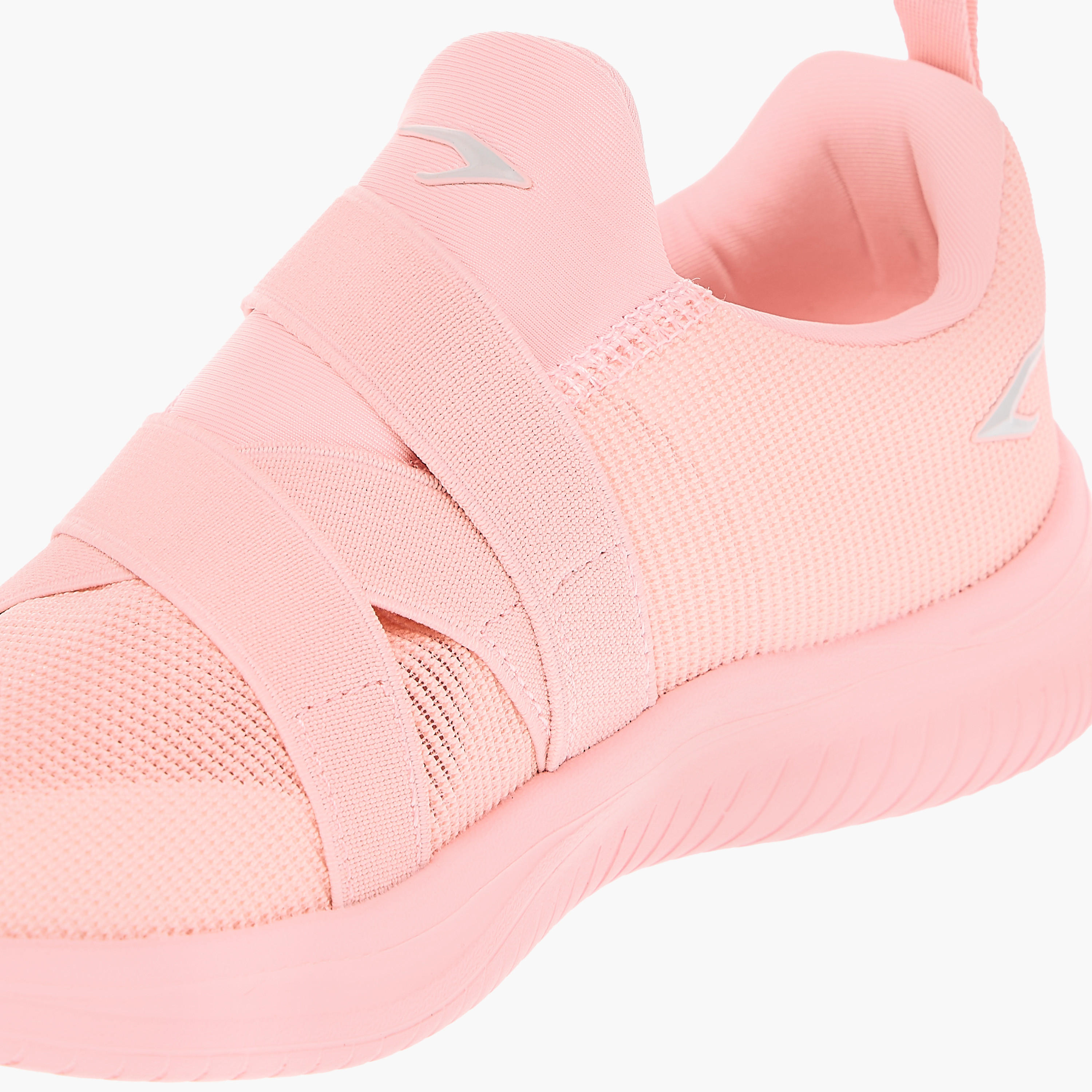 Dash Panelled Slip-On Sports Shoes with Pull Tabs-girls-shoes-sneakers-image-4
