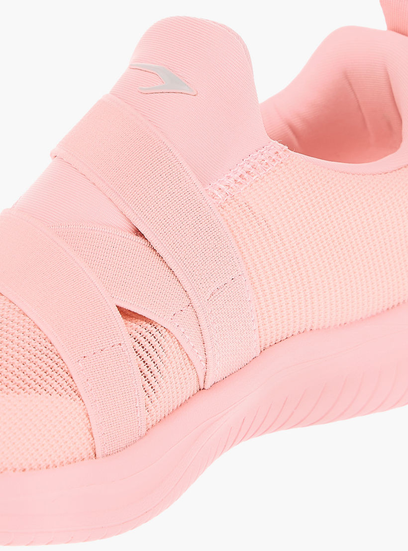 Dash Panelled Slip-On Sports Shoes with Pull Tabs-girls-shoes-sneakers-image-4