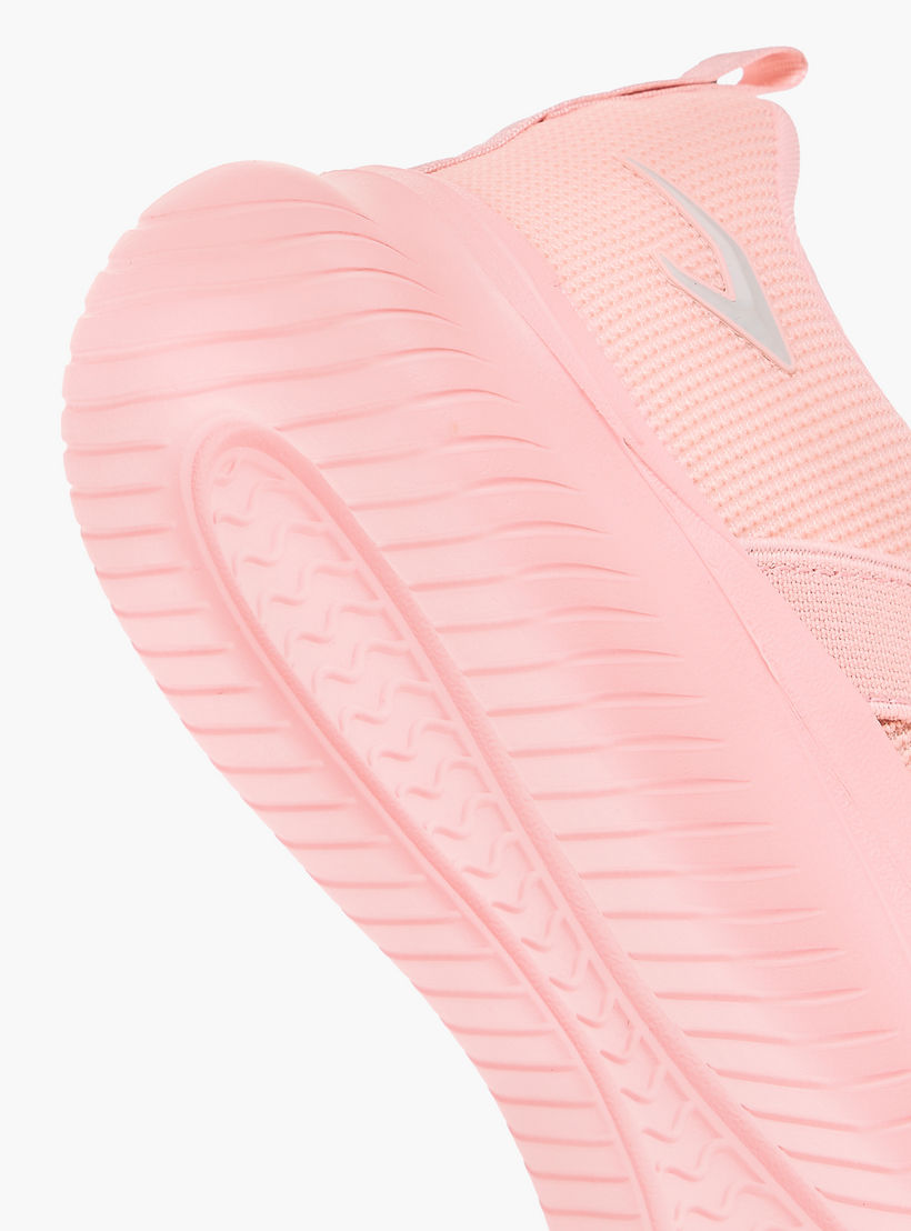 Dash Panelled Slip-On Sports Shoes with Pull Tabs-girls-shoes-sneakers-image-5