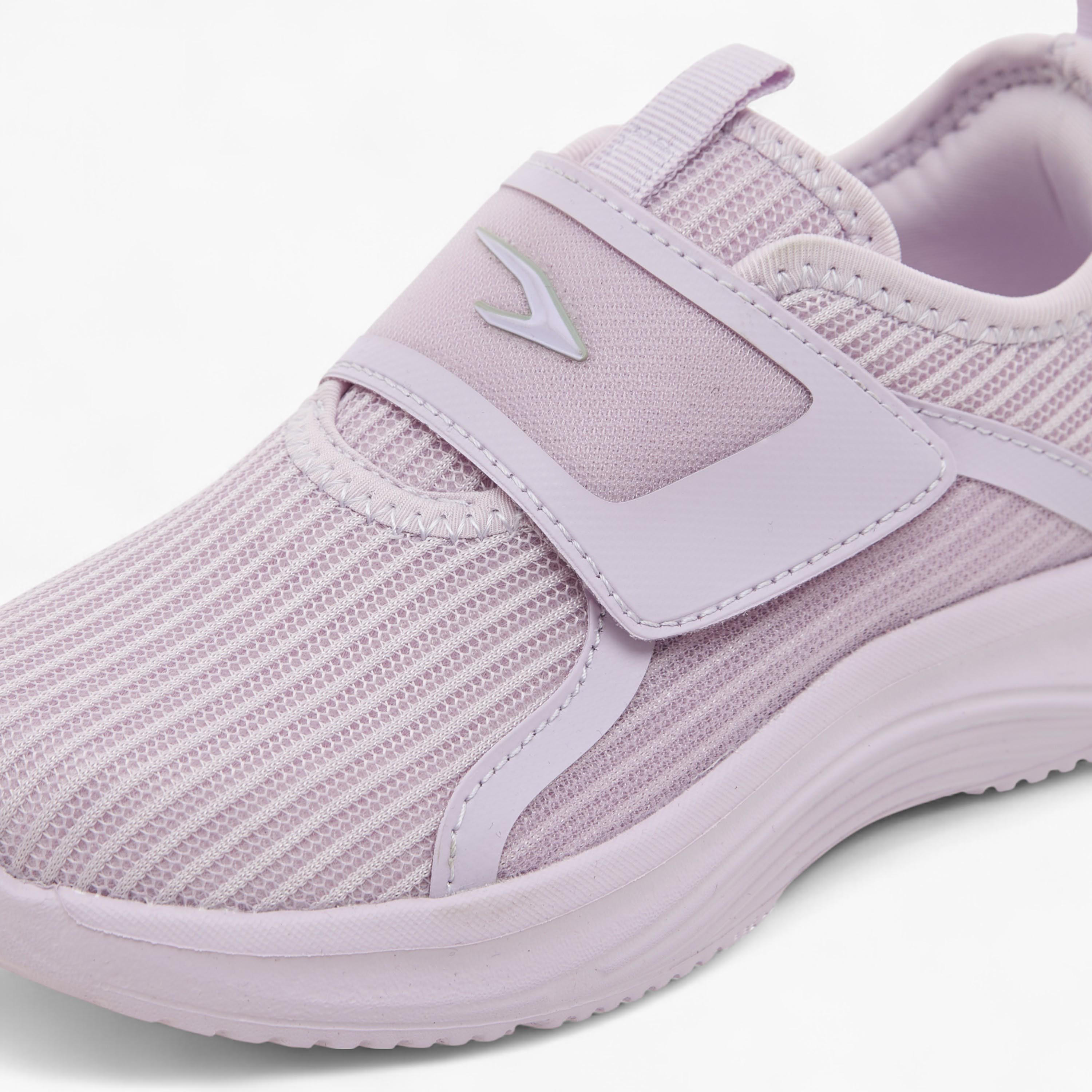 Dash Girls Logo Detail Hook & Loop Walking Shoes-girls-shoes-sports-image-4