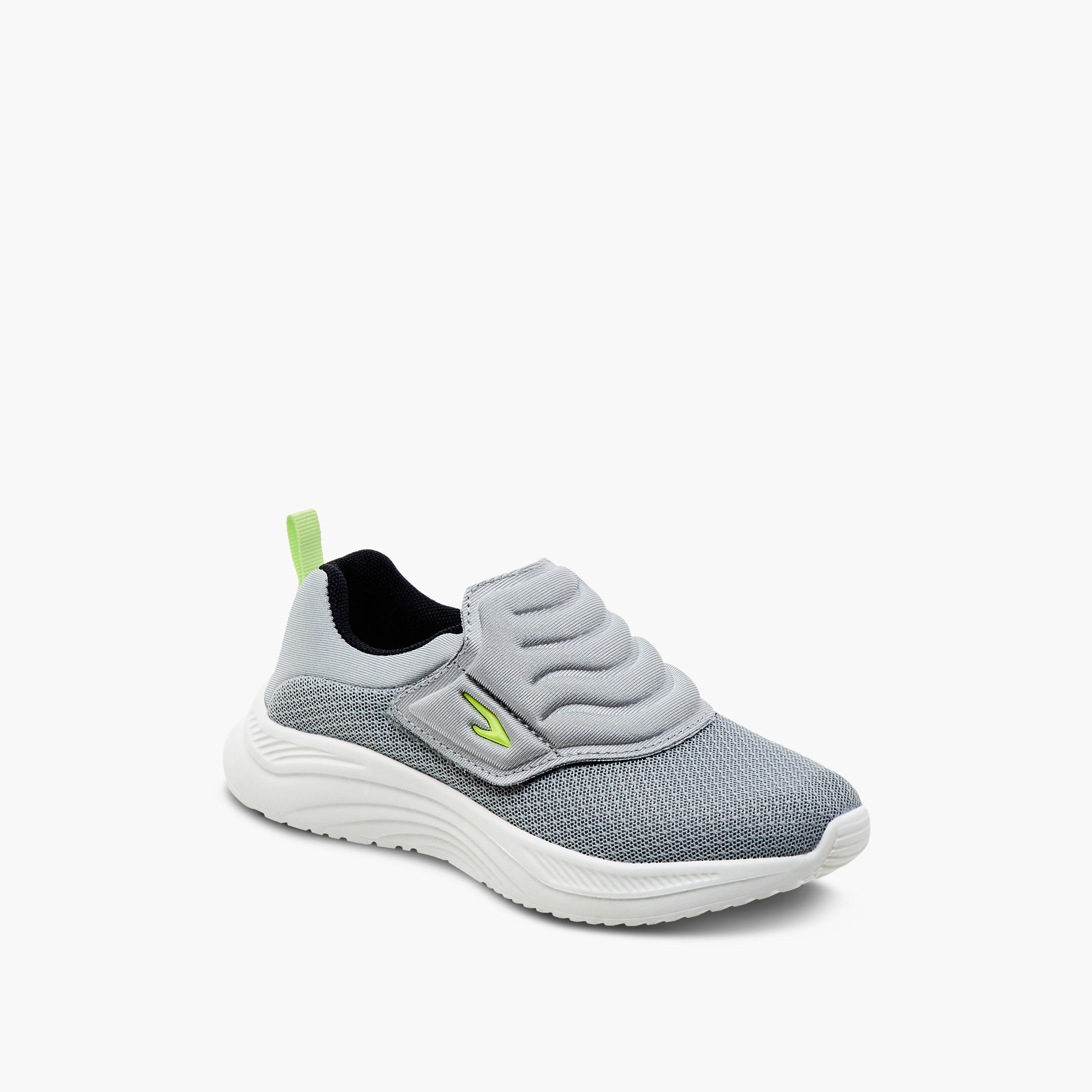 Dash Kids Textured Sneakers with Hook and Loop Closure-boys-shoes-sneakers-image-2