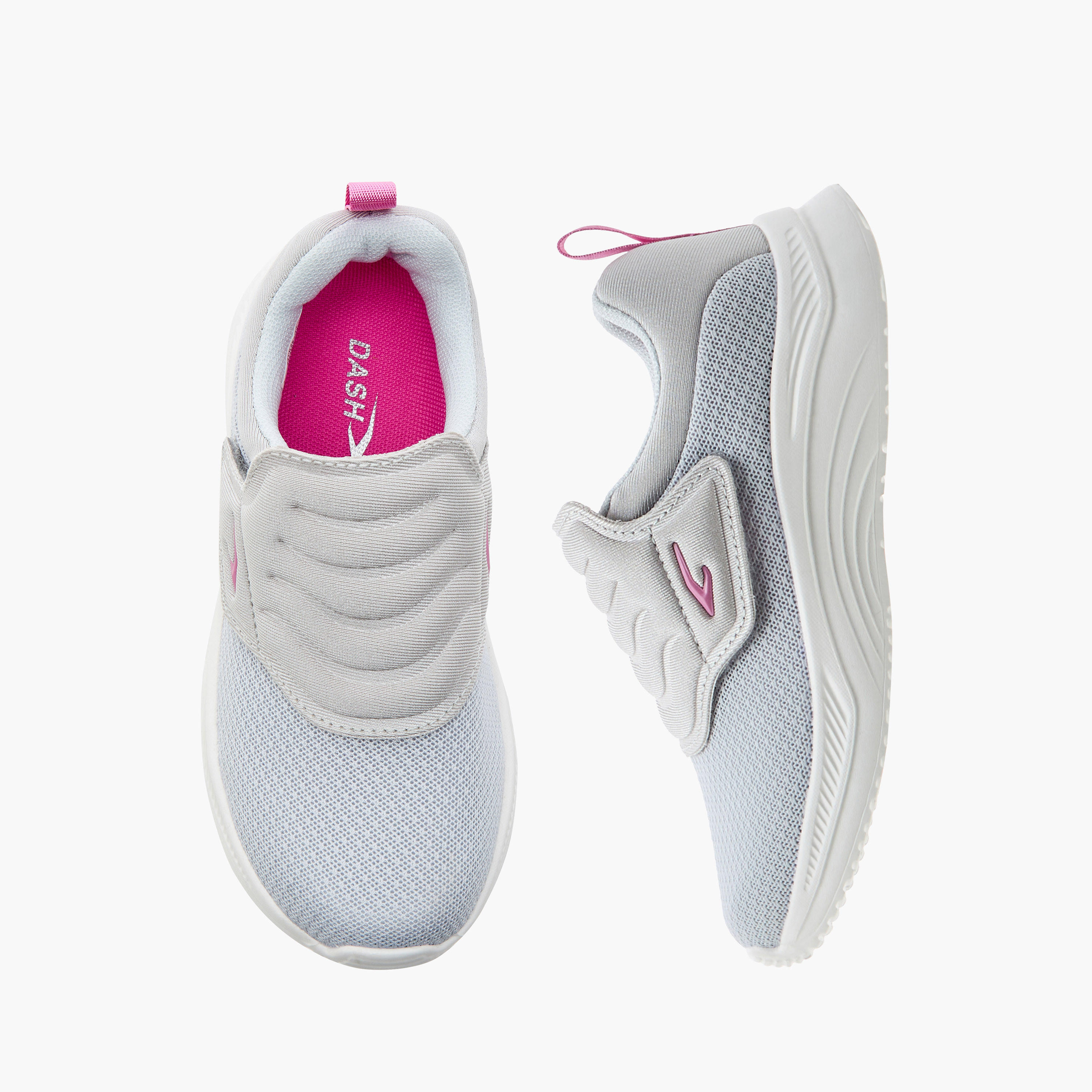 حذاء سنيكرز بارز الملمس بشريط إغلاق لاصق من داش-girls-shoes-sneakers-image-1