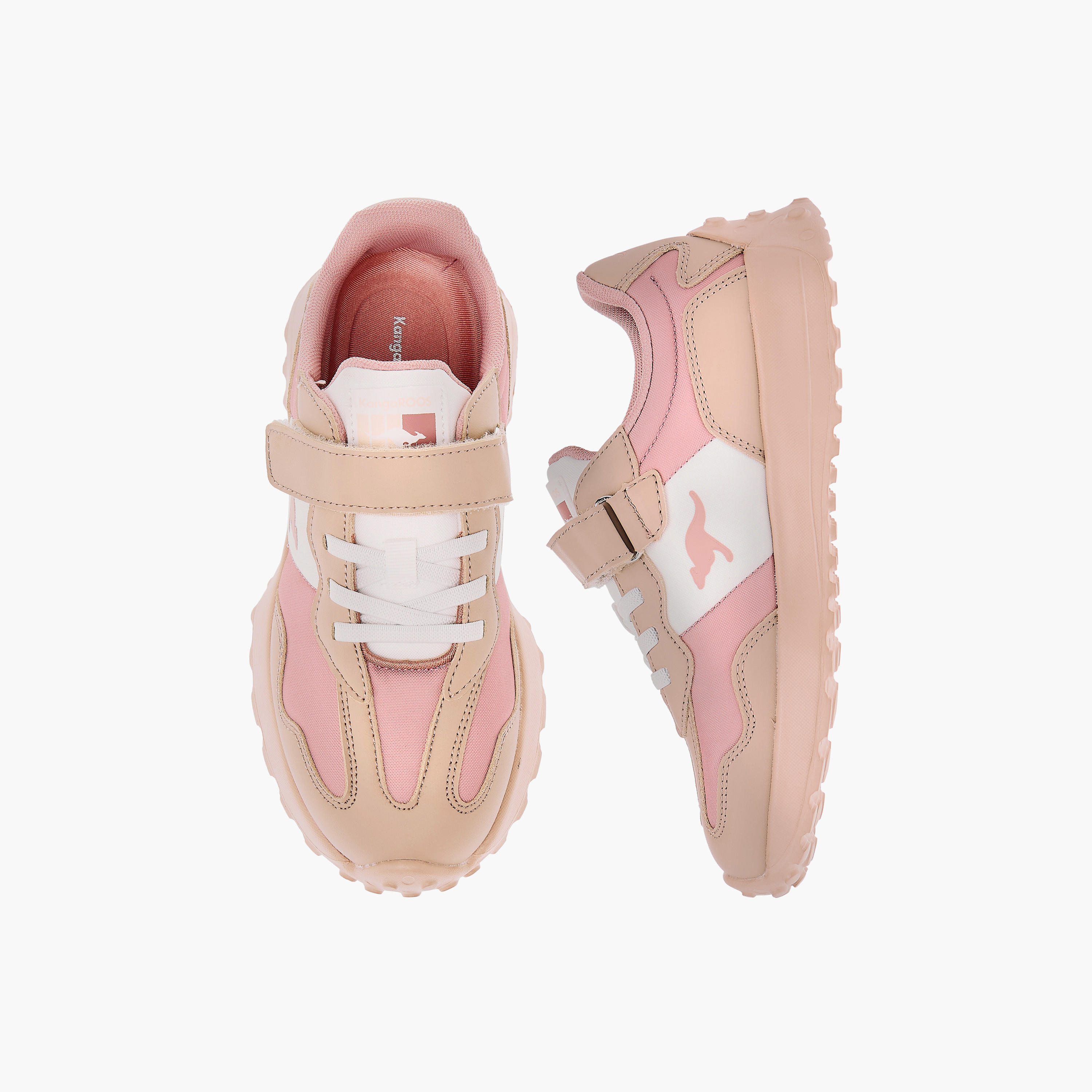 حذاء رياضي بألواح وشريط إغلاق للفتيات من كانجاروس-girls-shoes-sports-image-1