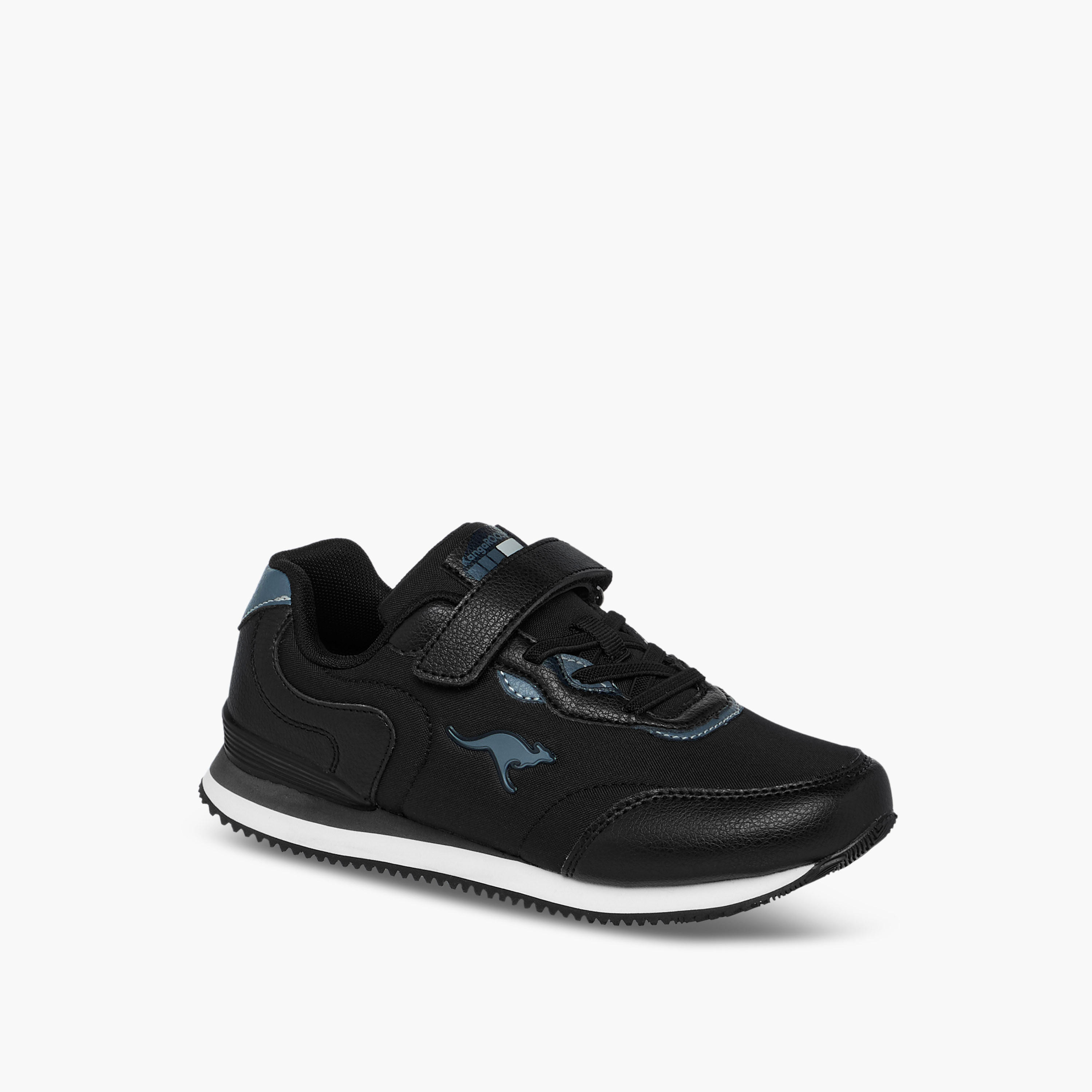 KangaROOS Boys' Panelled Sports Shoes with Hook and Loop Closure-boys-shoes-sneakers-image-2