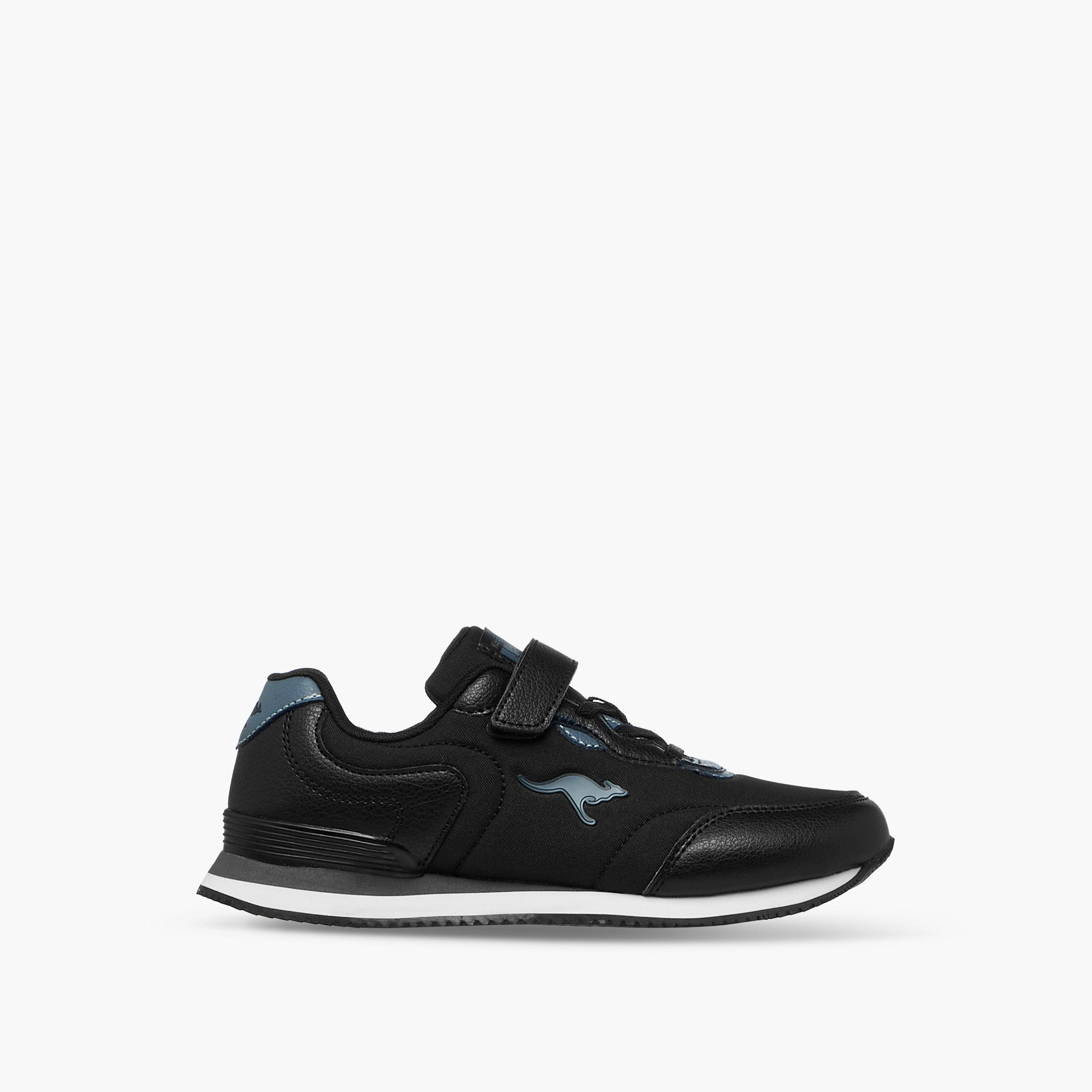 KangaROOS Boys' Panelled Sports Shoes with Hook and Loop Closure-boys-shoes-sneakers-image-3