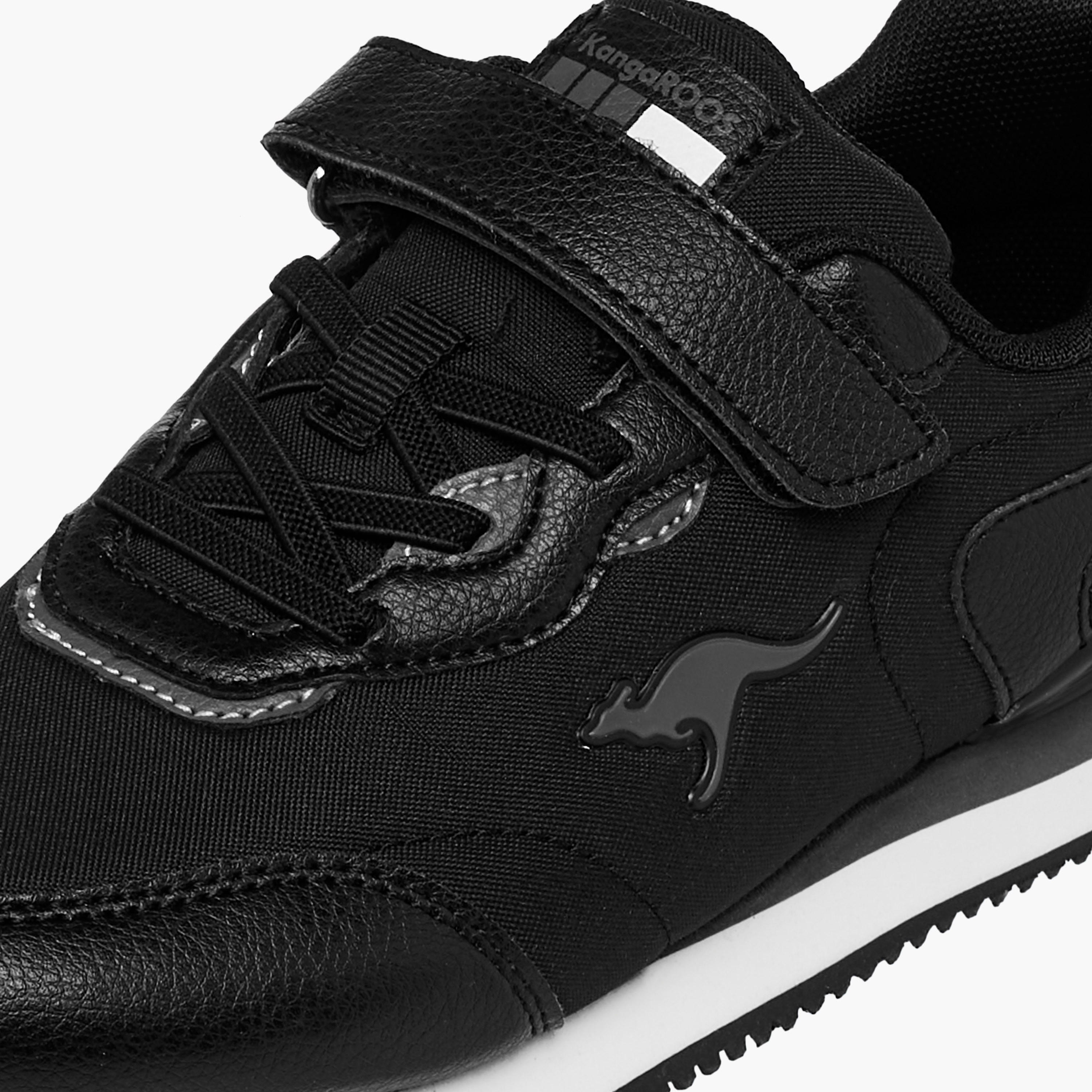 KangaROOS Boys' Panelled Sports Shoes with Hook and Loop Closure-boys-shoes-sneakers-image-4