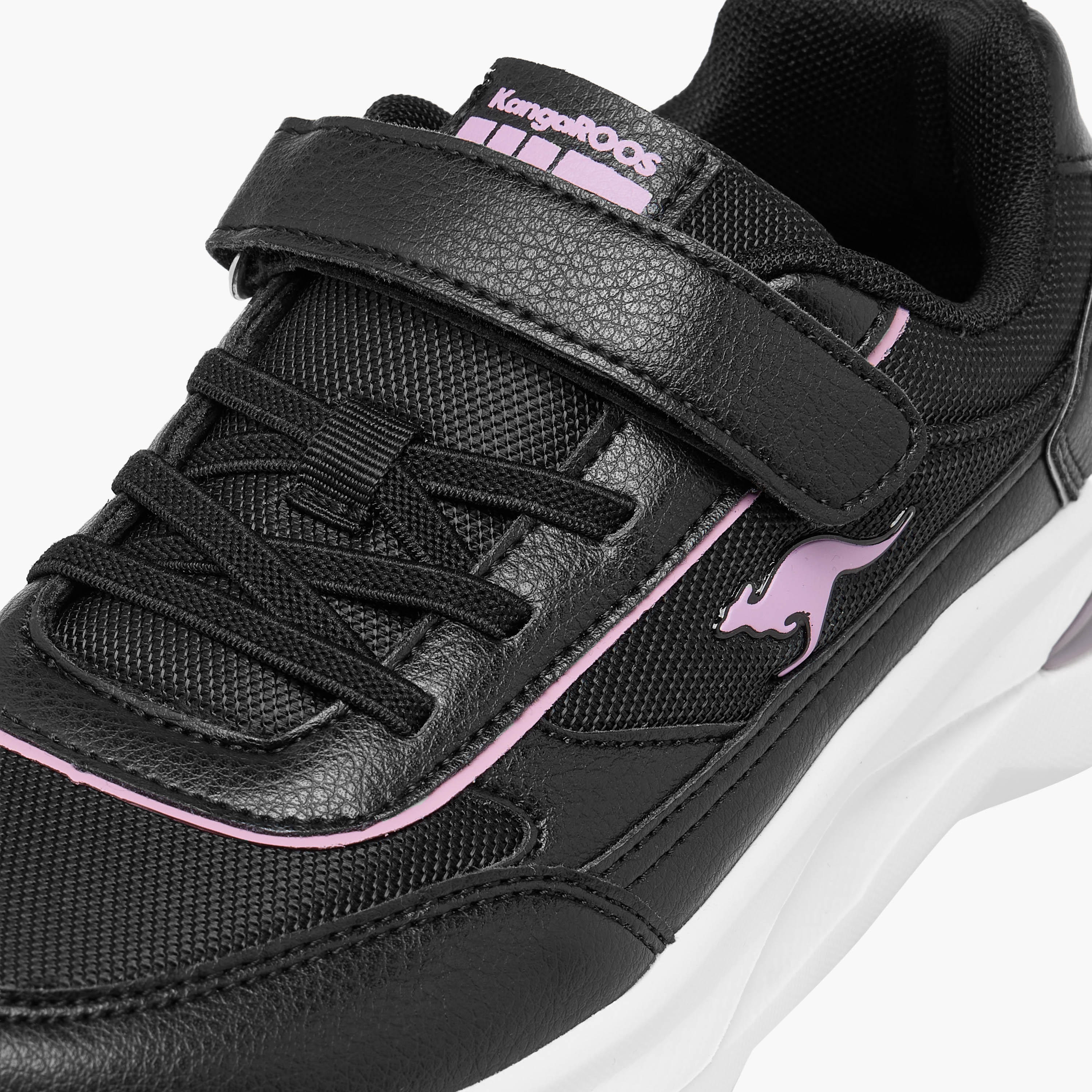 Kangaroos Girls Panelled Hook & Loop Walking Shoes-girls-shoes-sports-image-5