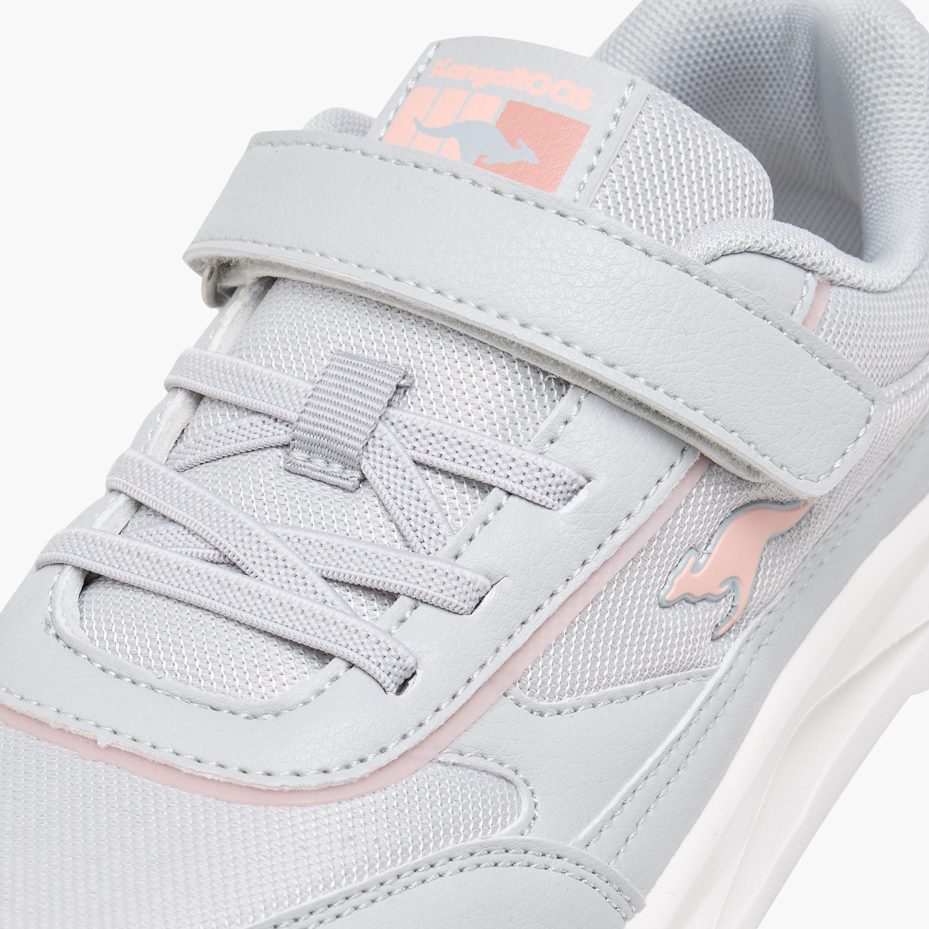Kangaroos Girls Panelled Hook & Loop Walking Shoes-girls-shoes-sports-image-5