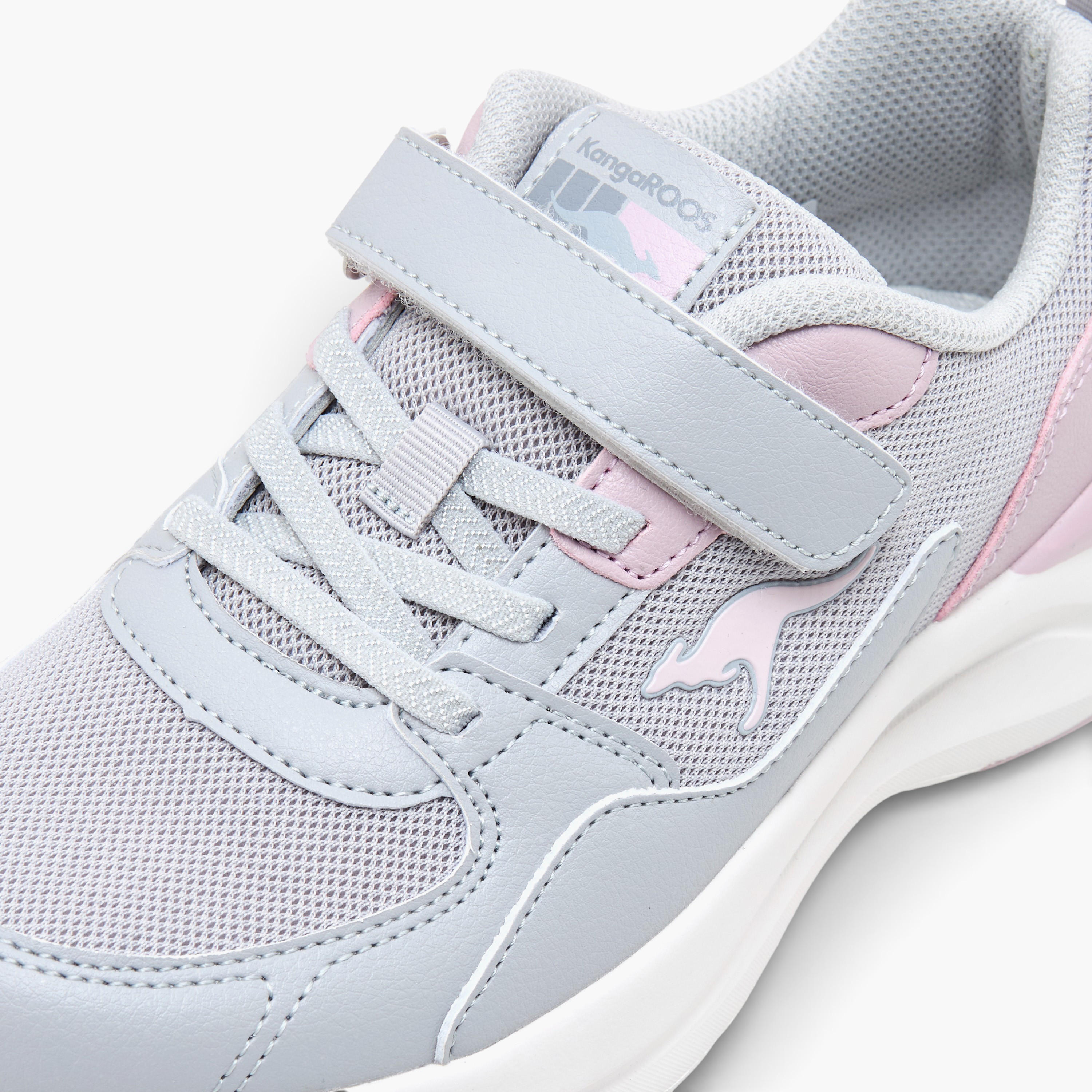 KangaROOS Girls Hook & Loop Sports Shoes-girls-shoes-sports-image-4