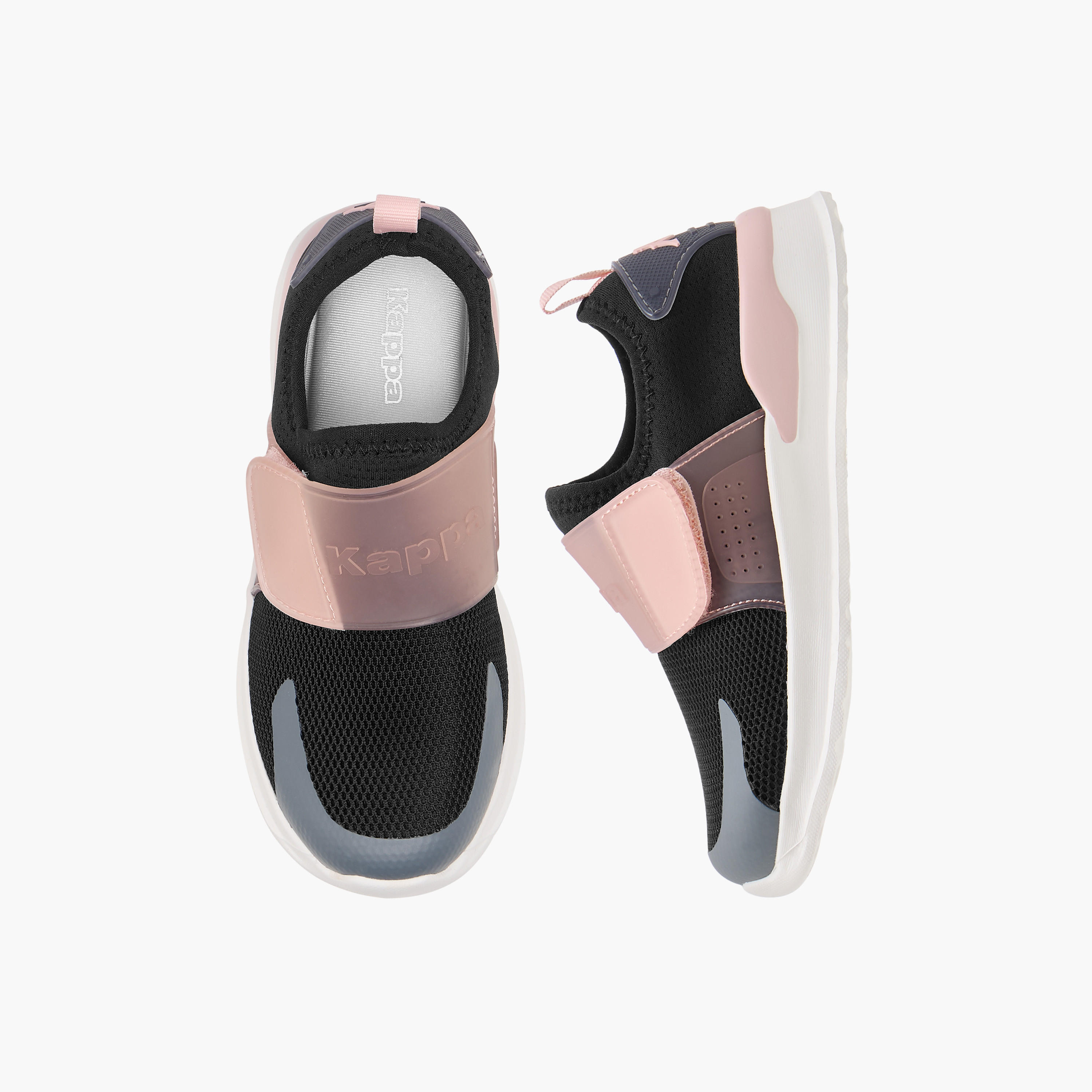 Kappa Girls Logo Detail Hook & Loop Walking Shoes-girls-shoes-sports-image-1