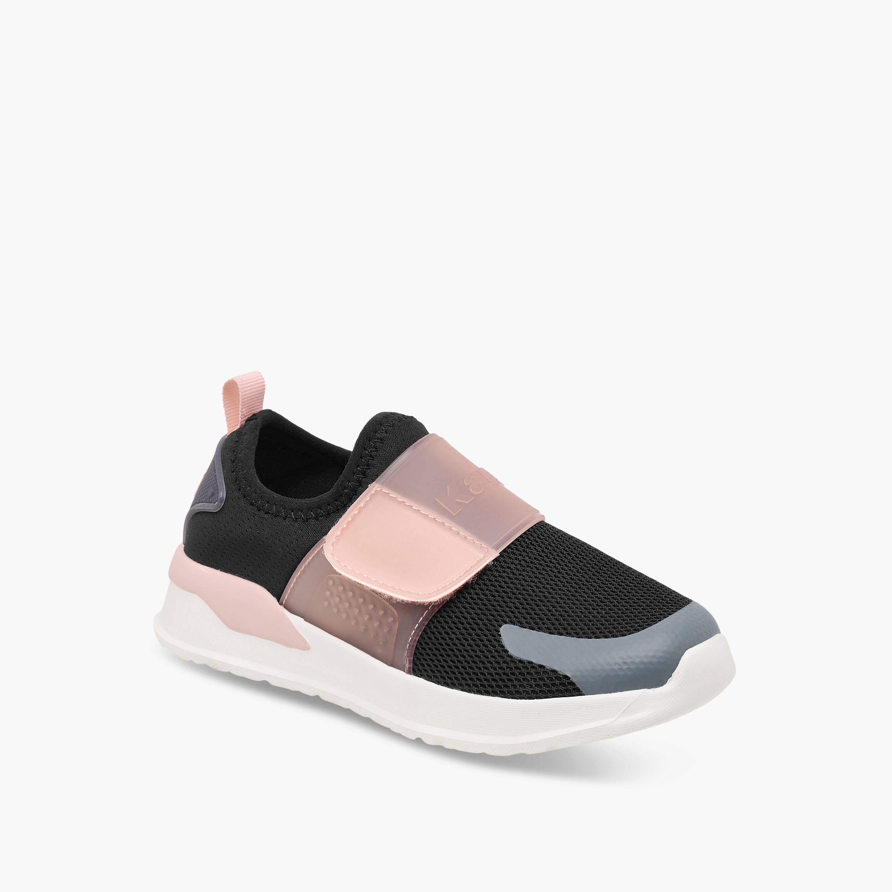 Kappa Girls Logo Detail Hook & Loop Walking Shoes-girls-shoes-sports-image-2