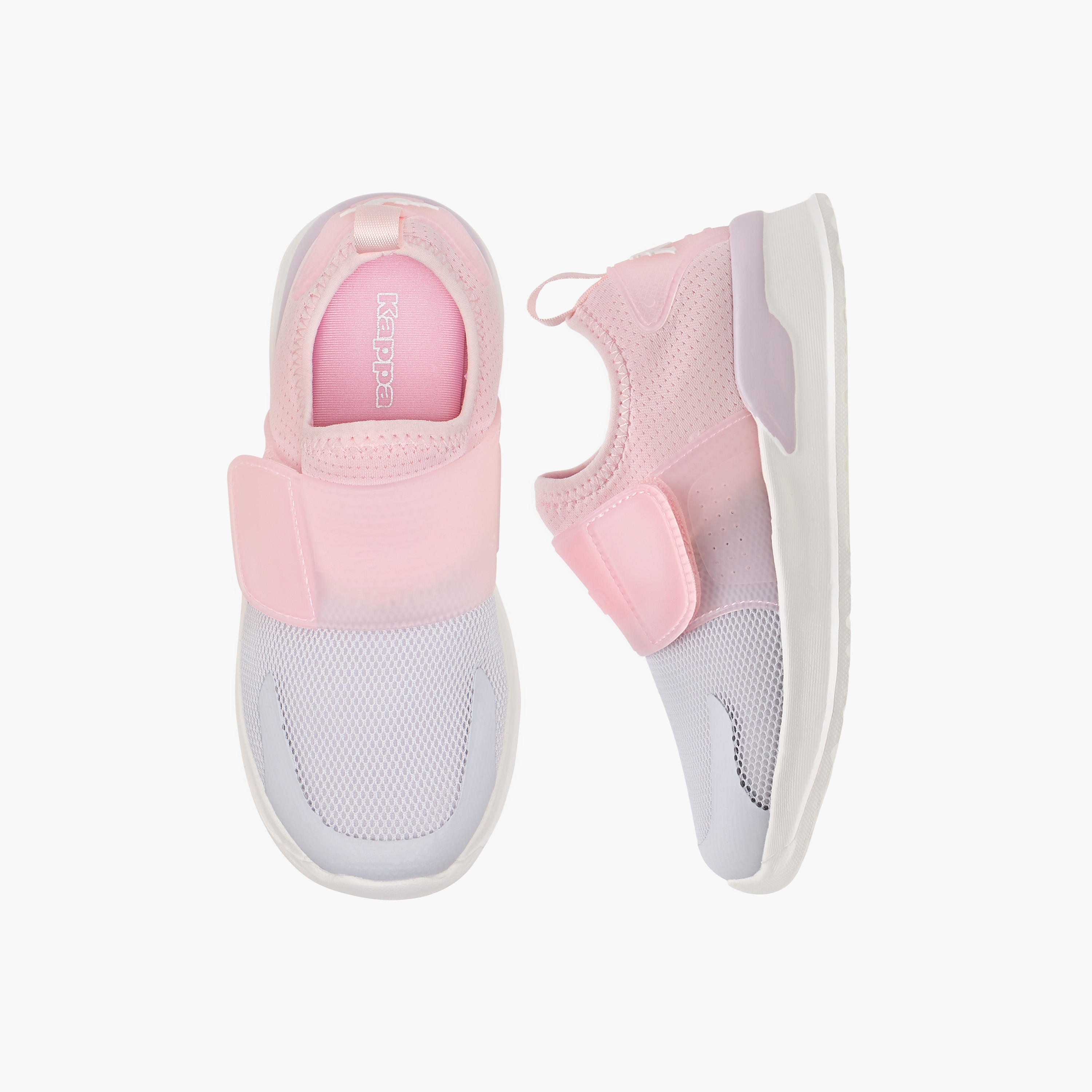 Kappa Girls Logo Detail Hook & Loop Walking Shoes-girls-shoes-sports-image-1