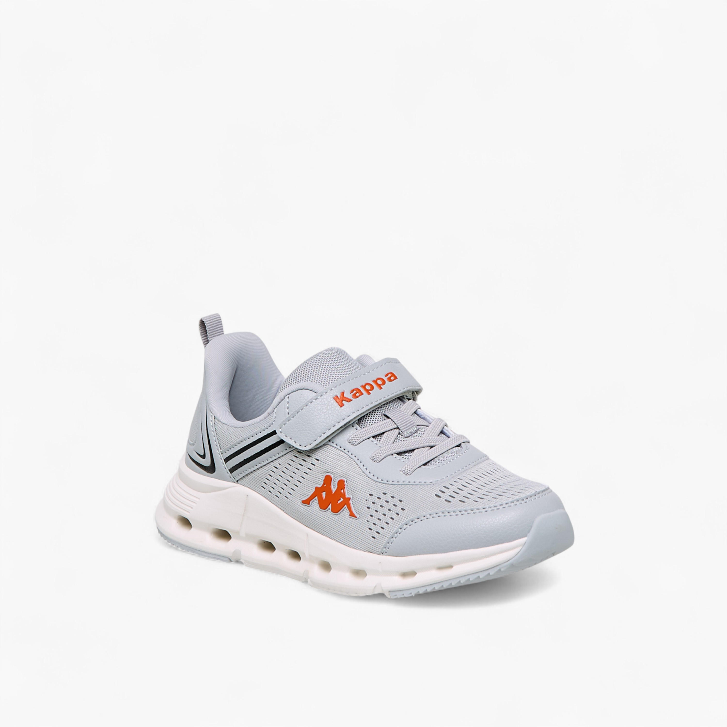 Kappa Kids' Logo Detail Sports Shoes with Hook and Loop Closure-girls-shoes-schoolshoes-image-2