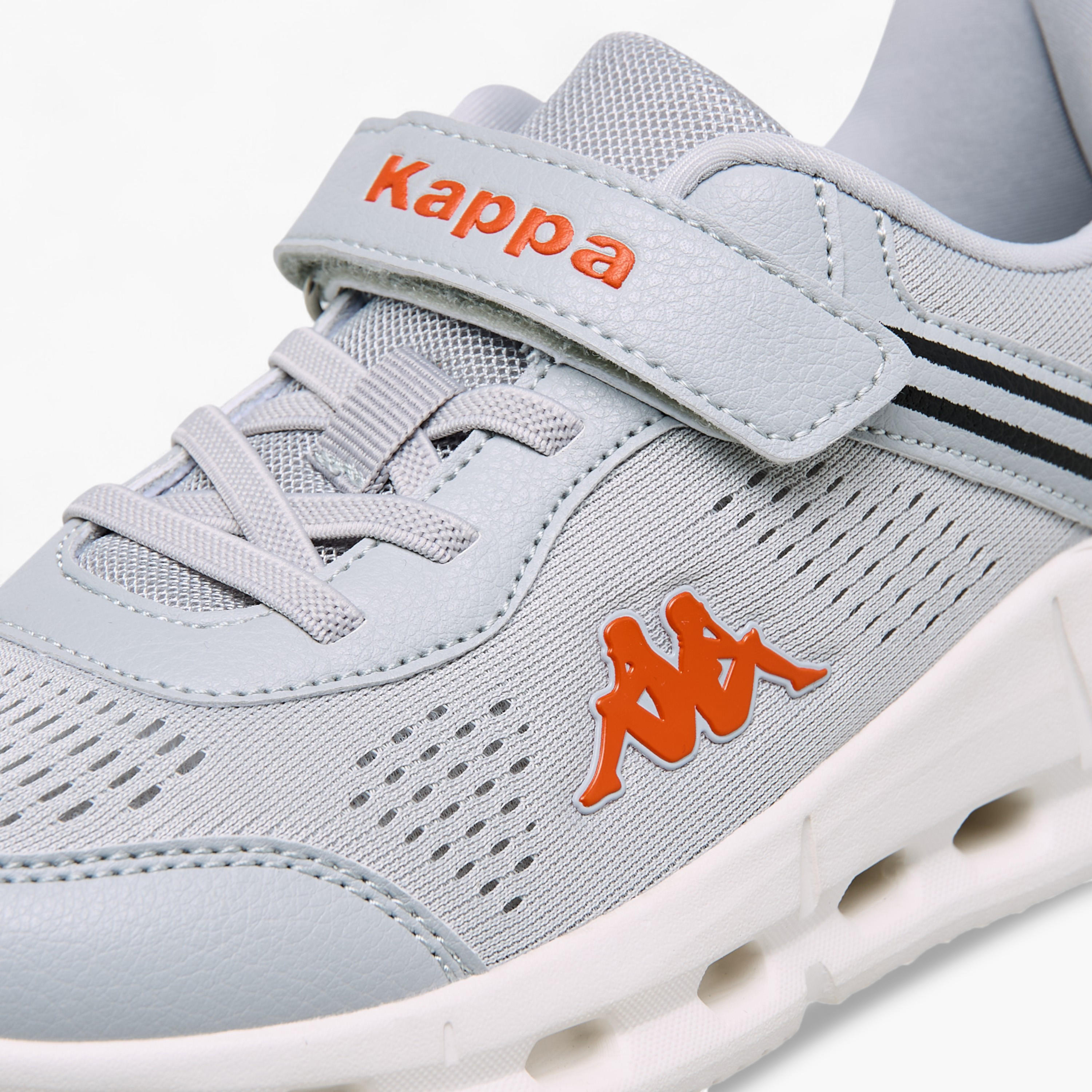 Kappa Kids' Logo Detail Sports Shoes with Hook and Loop Closure-girls-shoes-schoolshoes-image-4