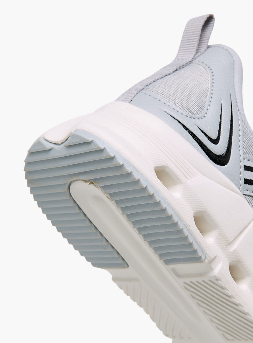 Kappa Kids' Logo Detail Sports Shoes with Hook and Loop Closure-girls-shoes-schoolshoes-image-5