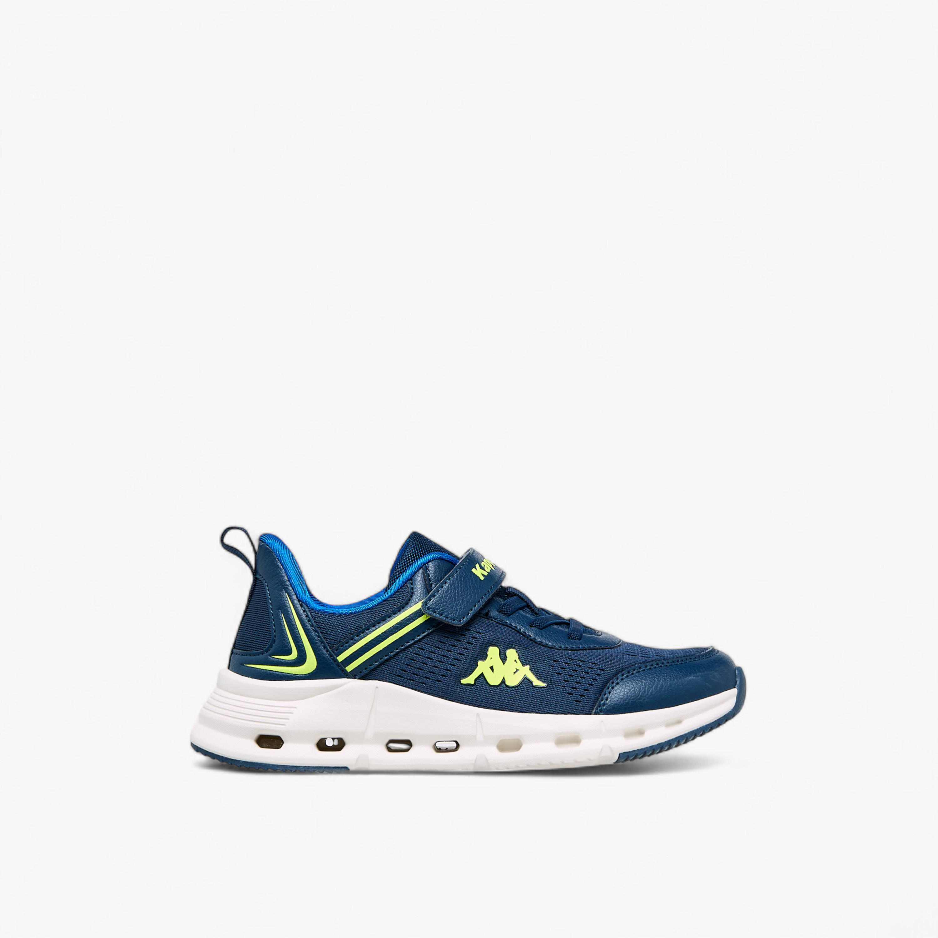 Kappa Kids' Logo Detail Sports Shoes with Hook and Loop Closure-girls-shoes-schoolshoes-image-3