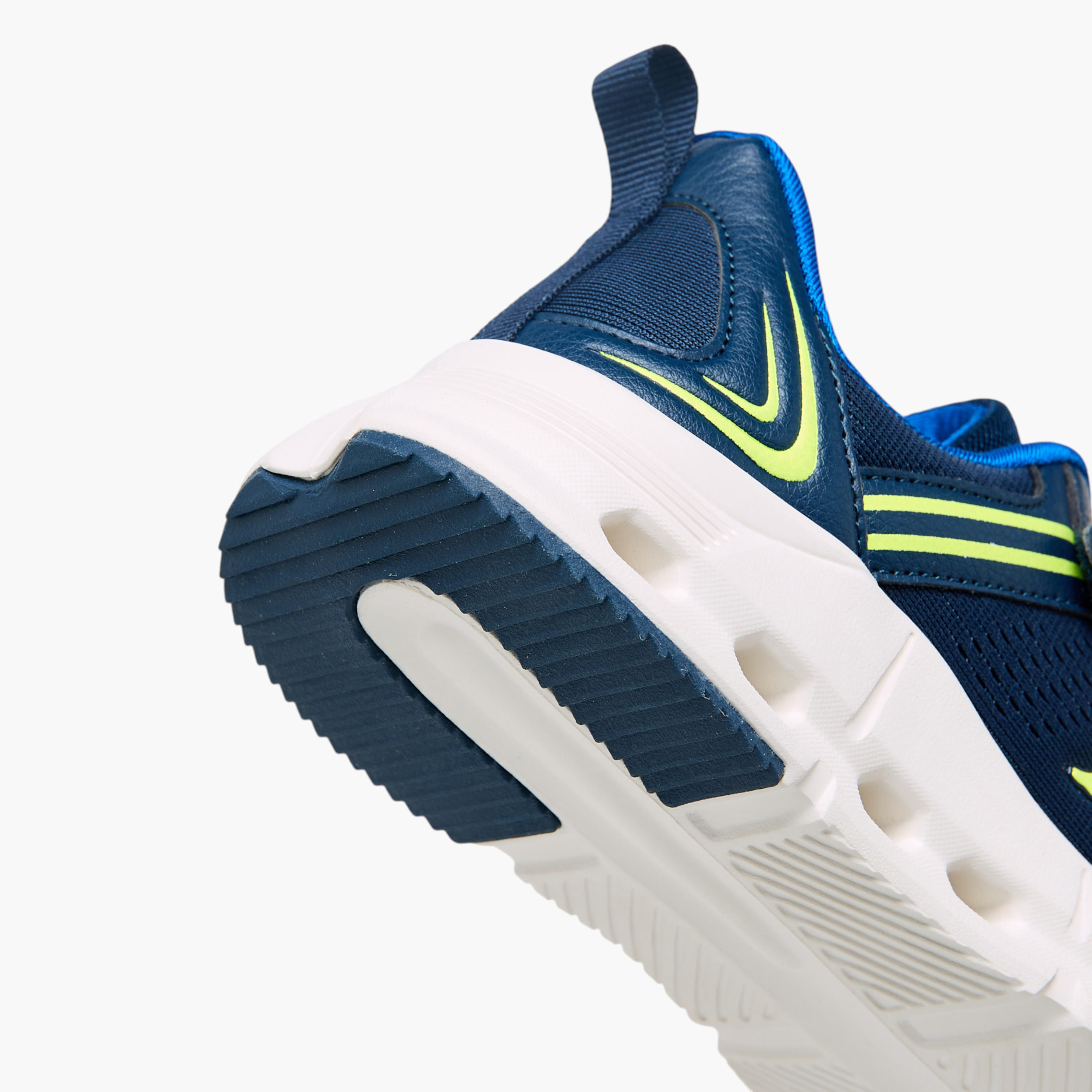 Kappa Kids' Logo Detail Sports Shoes with Hook and Loop Closure-girls-shoes-schoolshoes-image-5