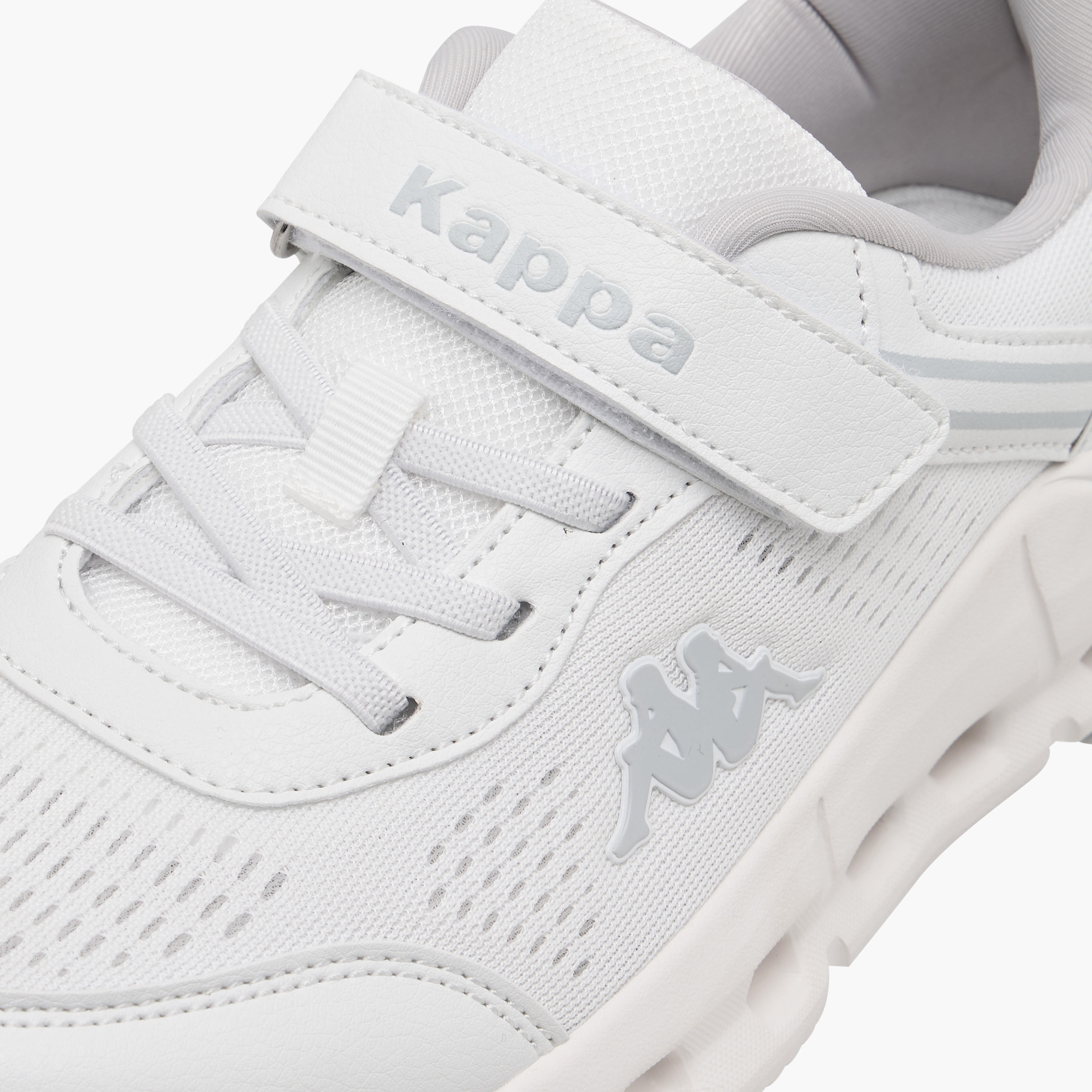 Kappa Kids' Logo Detail Sports Shoes with Hook and Loop Closure-girls-shoes-schoolshoes-image-4