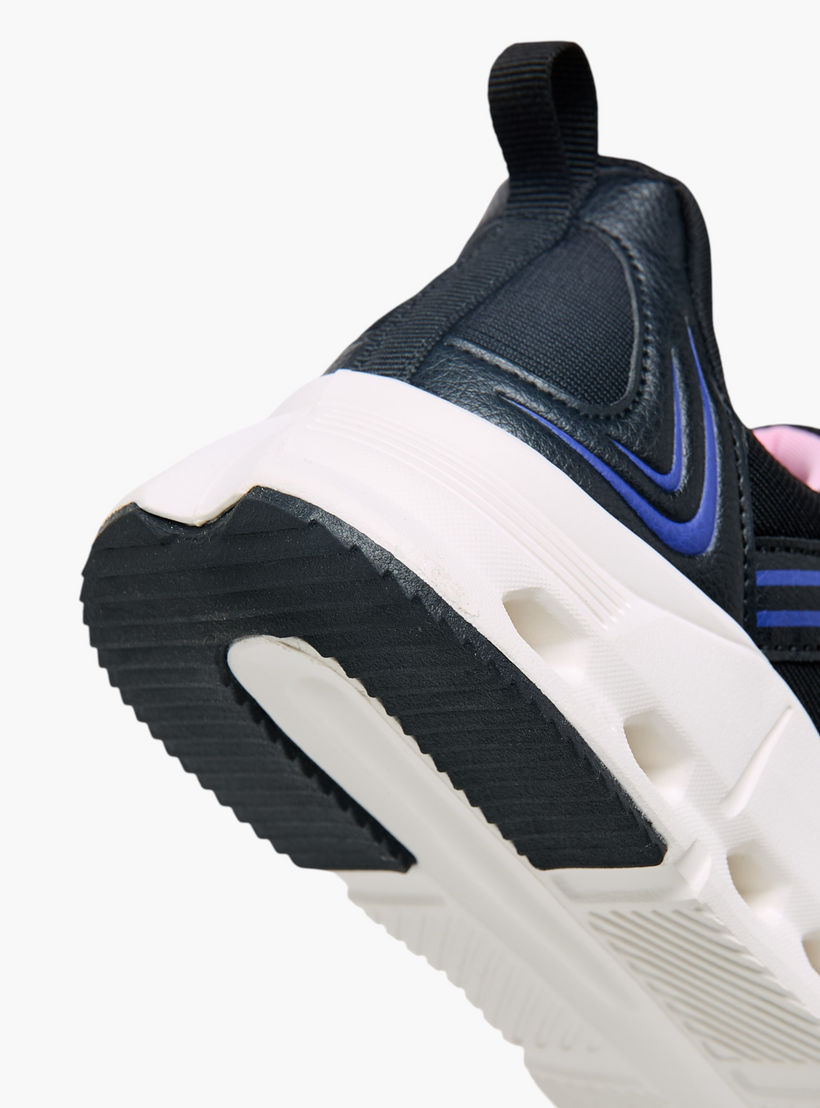 Kappa Girls' Hook and Loop Panelled Sports Shoes-girls-shoes-sports-image-5