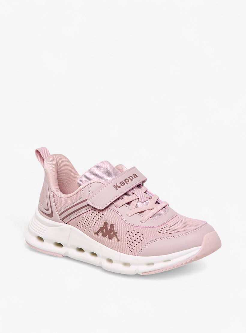 Kappa Girls' Hook and Loop Panelled Sports Shoes-girls-shoes-sports-image-2