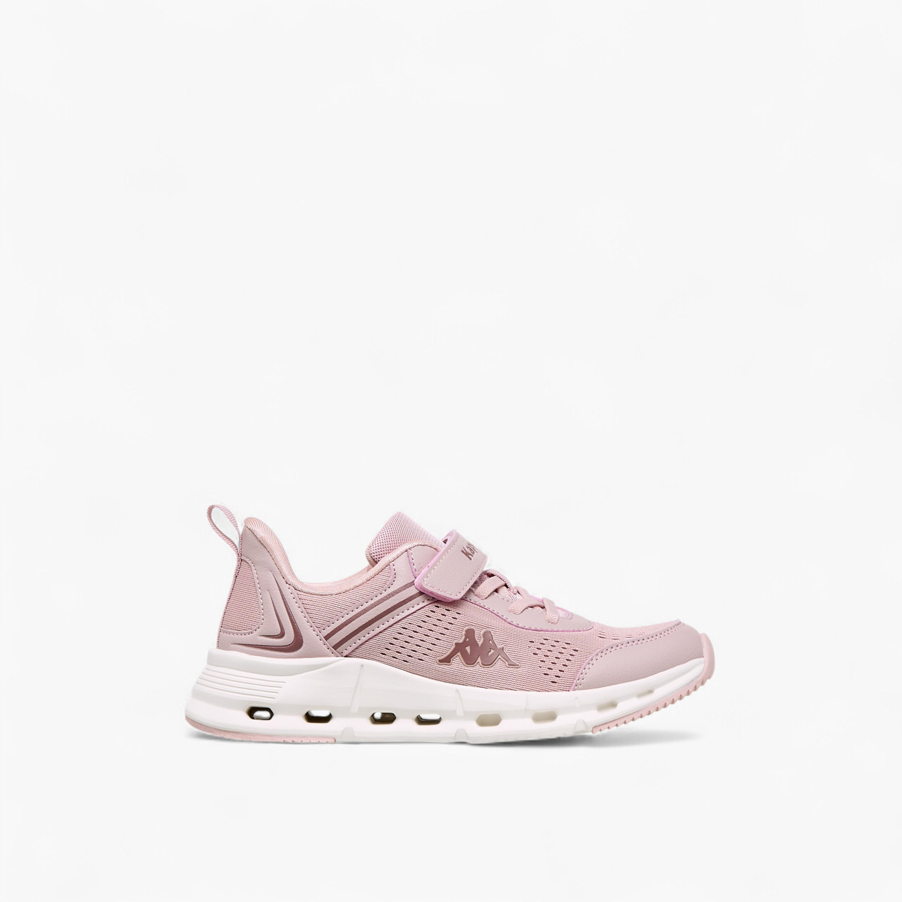Kappa Girls' Hook and Loop Panelled Sports Shoes-girls-shoes-sports-image-3