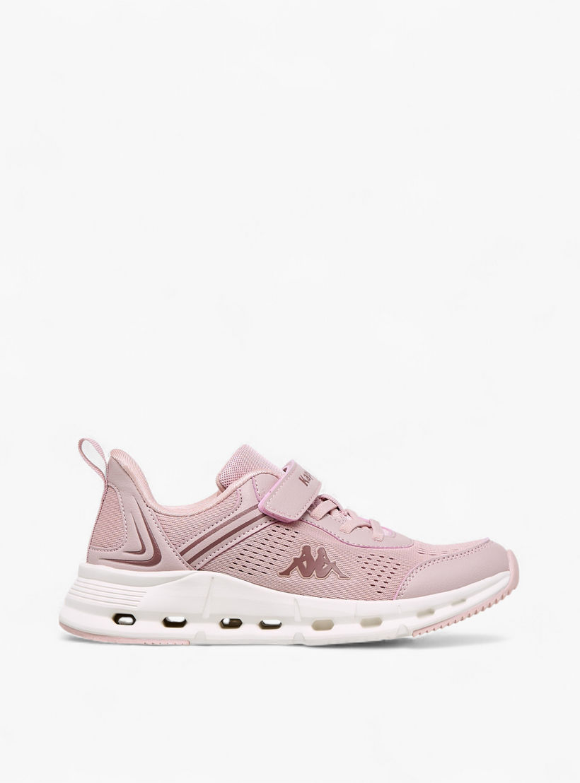Kappa Girls' Hook and Loop Panelled Sports Shoes-girls-shoes-sports-image-3
