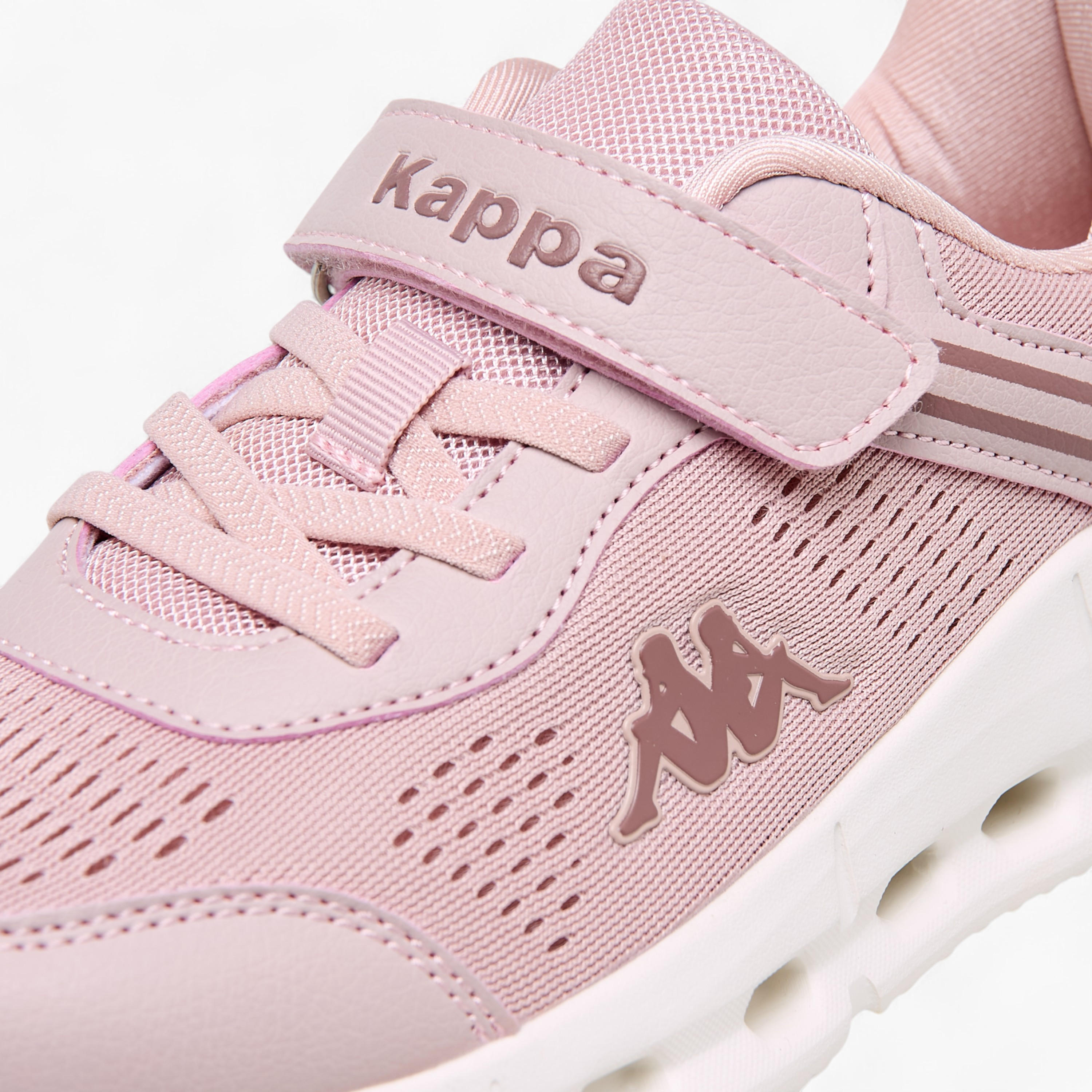 Kappa Girls' Hook and Loop Panelled Sports Shoes-girls-shoes-sports-image-4