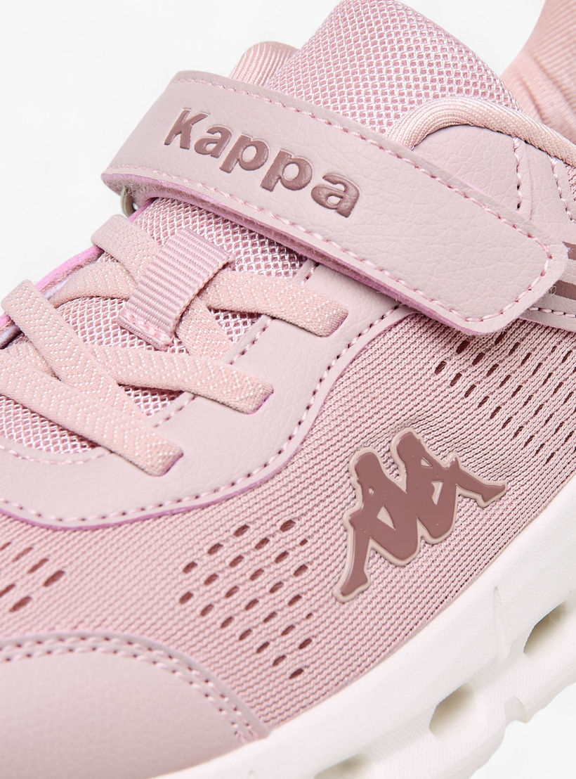 Kappa Girls' Hook and Loop Panelled Sports Shoes-girls-shoes-sports-image-4
