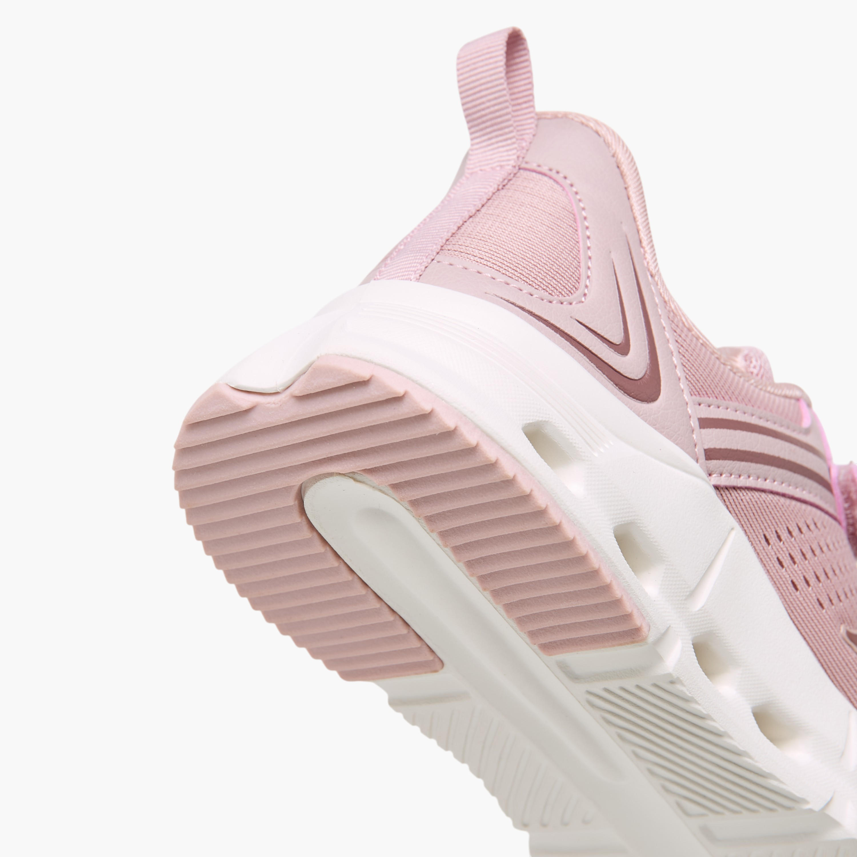 Kappa Girls' Hook and Loop Panelled Sports Shoes-girls-shoes-sports-image-5