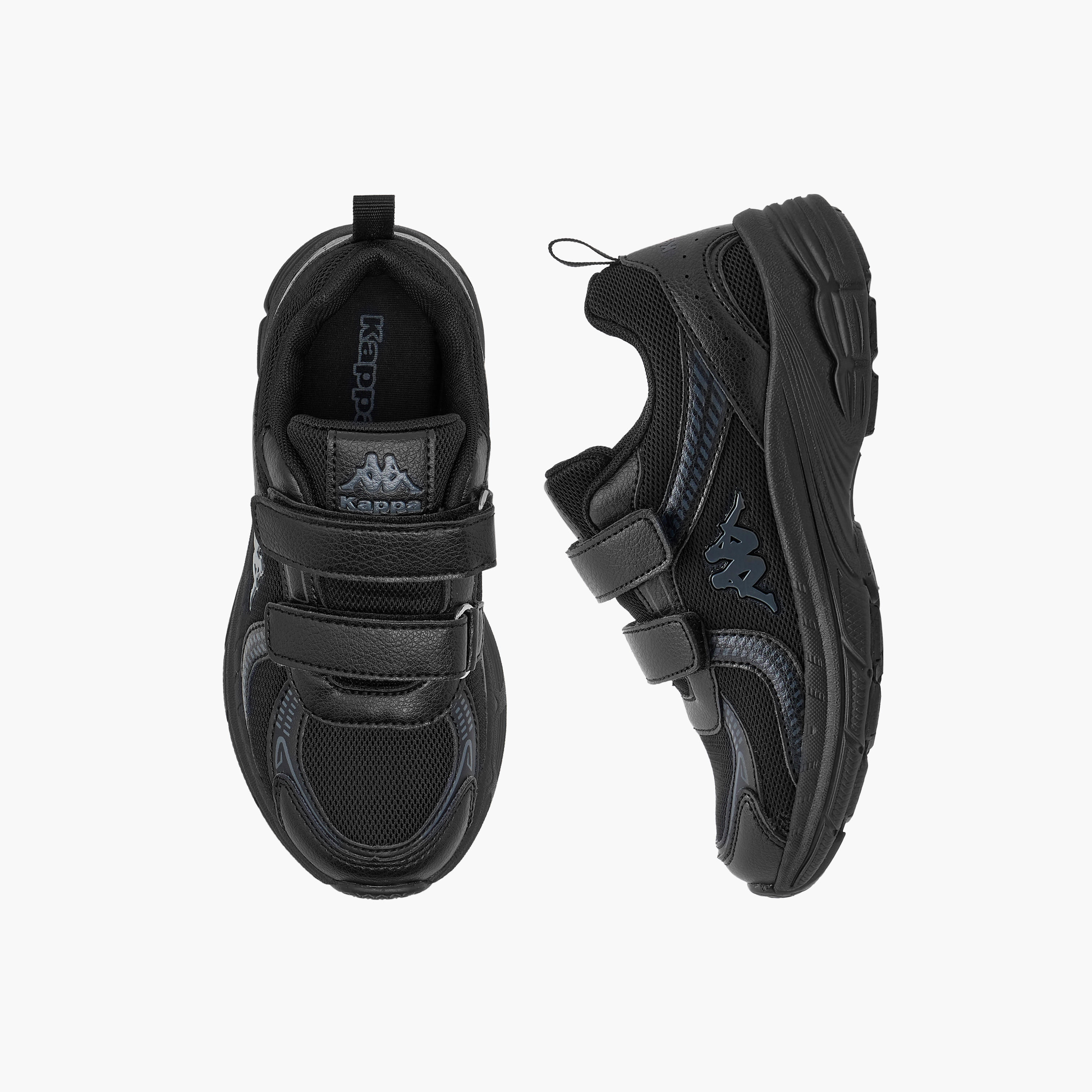 Kappa Kids Hook & Loop Cushioned Sole School Shoes-girls-shoes-schoolshoes-image-1