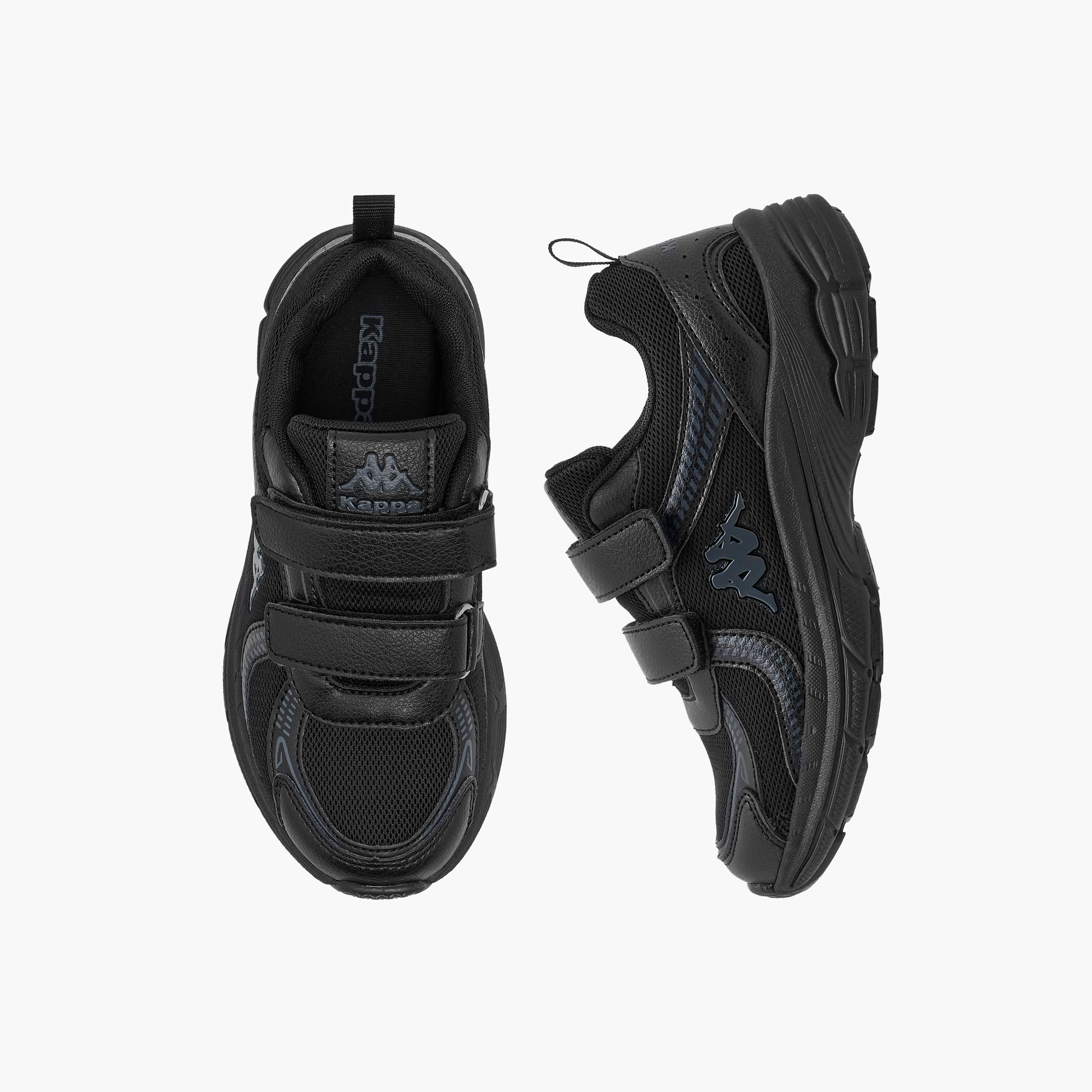 Kappa Kids' Logo Detail School Shoes with Hook and Loop Closure-boys-shoes-schoolshoes-image-1
