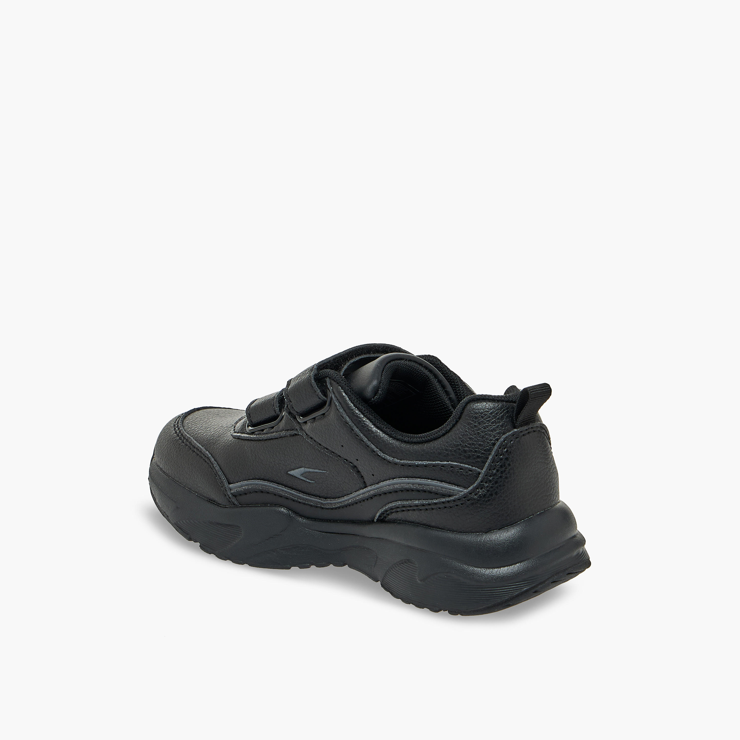 Dash Unisex Panelled Hook & Loop School Shoes-boys-shoes-schoolshoes-image-5