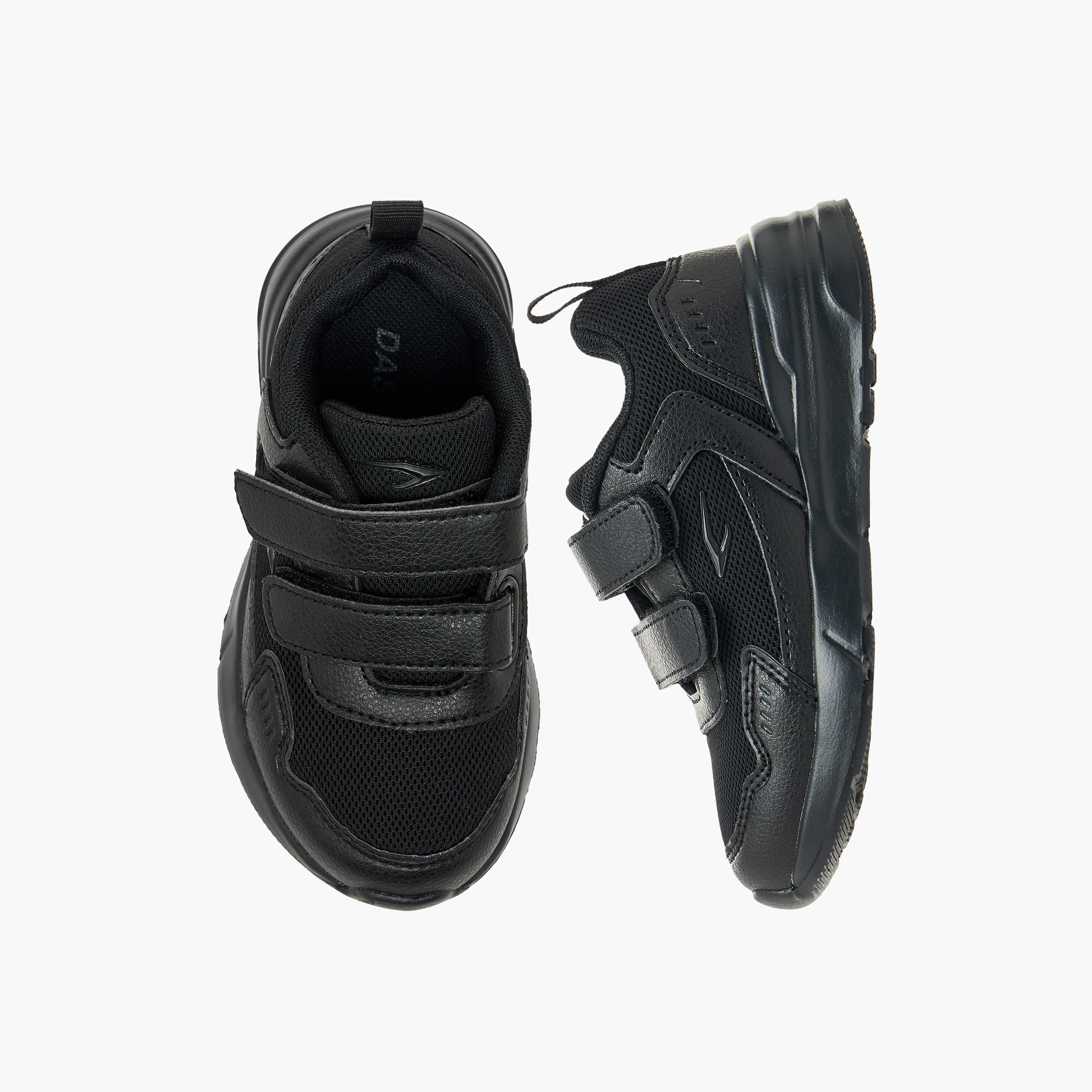 Dash Unisex Hook & Loop School Shoes-boys-shoes-schoolshoes-image-1