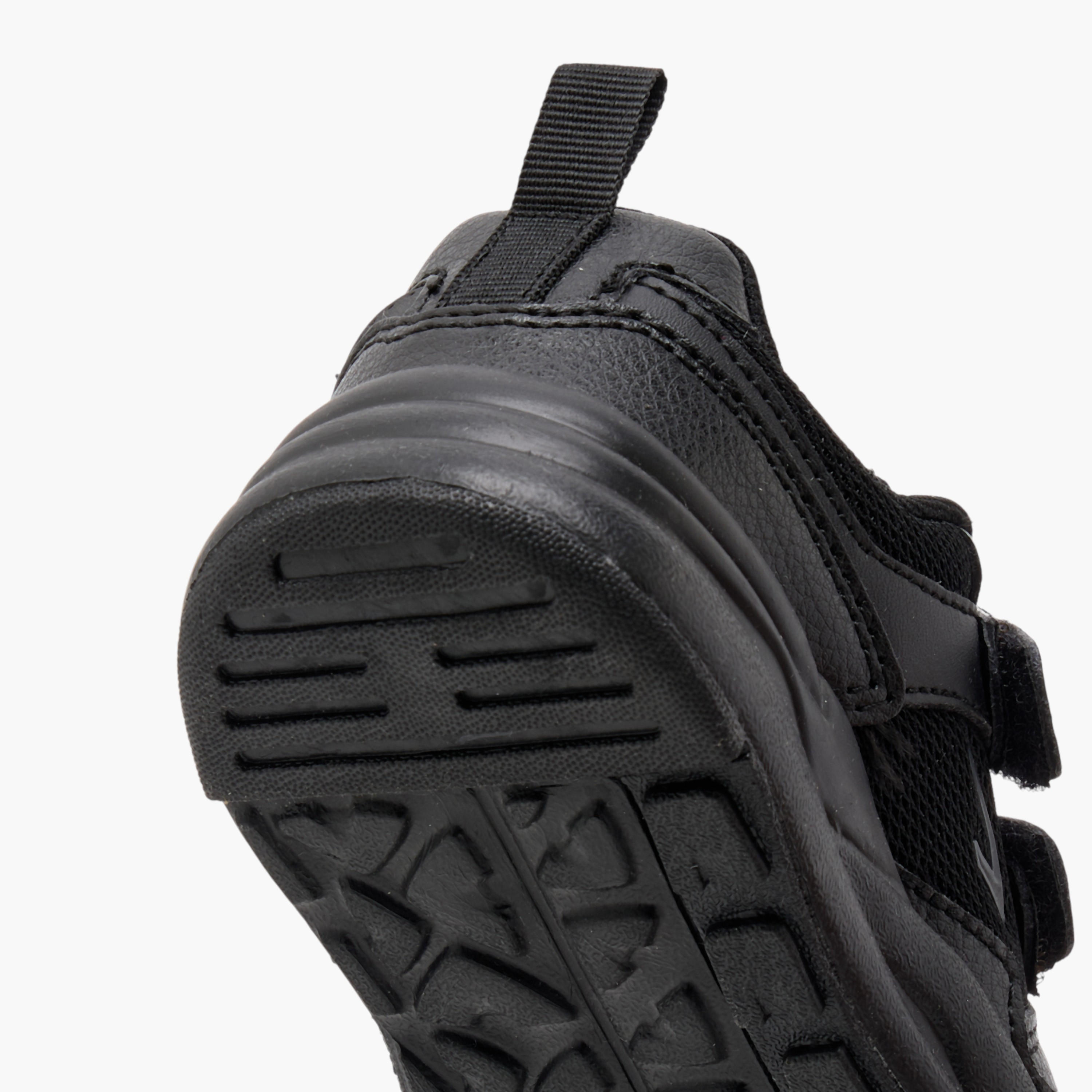 Dash Panelled School Shoes with Hook and Loop Closure-boys-shoes-sneakers-image-5