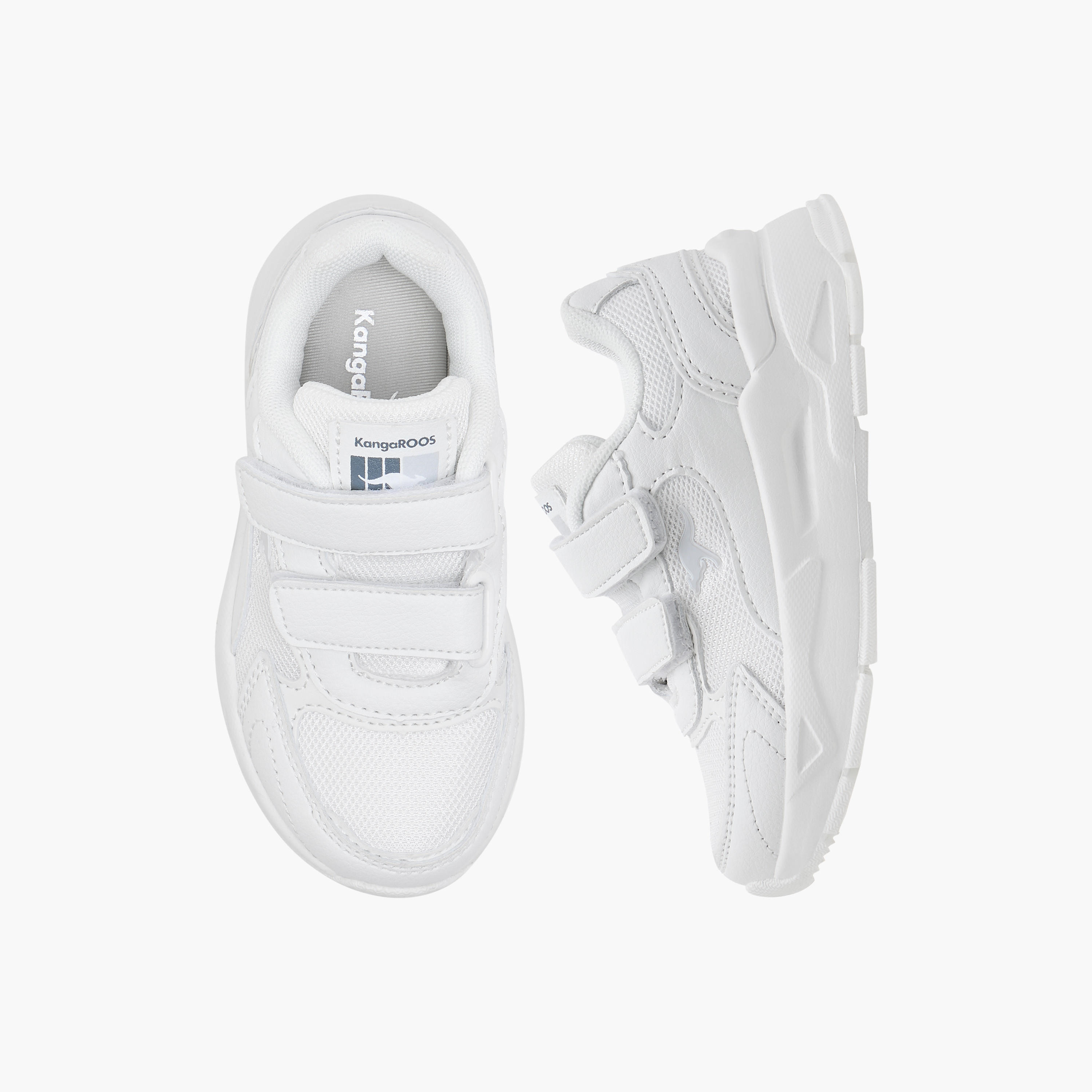KangaROOS Kids' Logo Detail School Shoes with Hook and Loop Closure-girls-shoes-schoolshoes-image-1