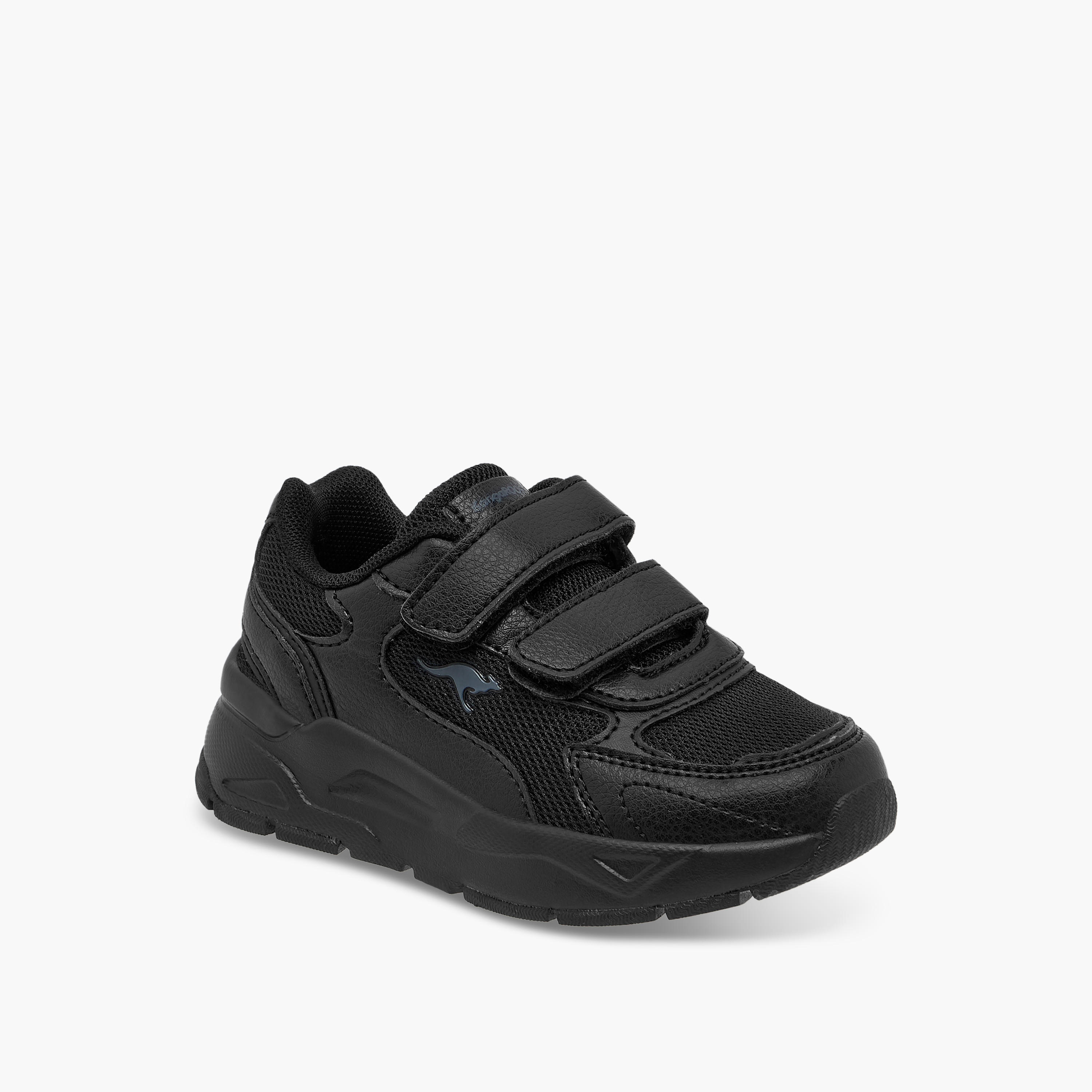 KangaROOS Unisex Logo Detail School Shoes with Hook and Loop Closure-girls-shoes-schoolshoes-image-2