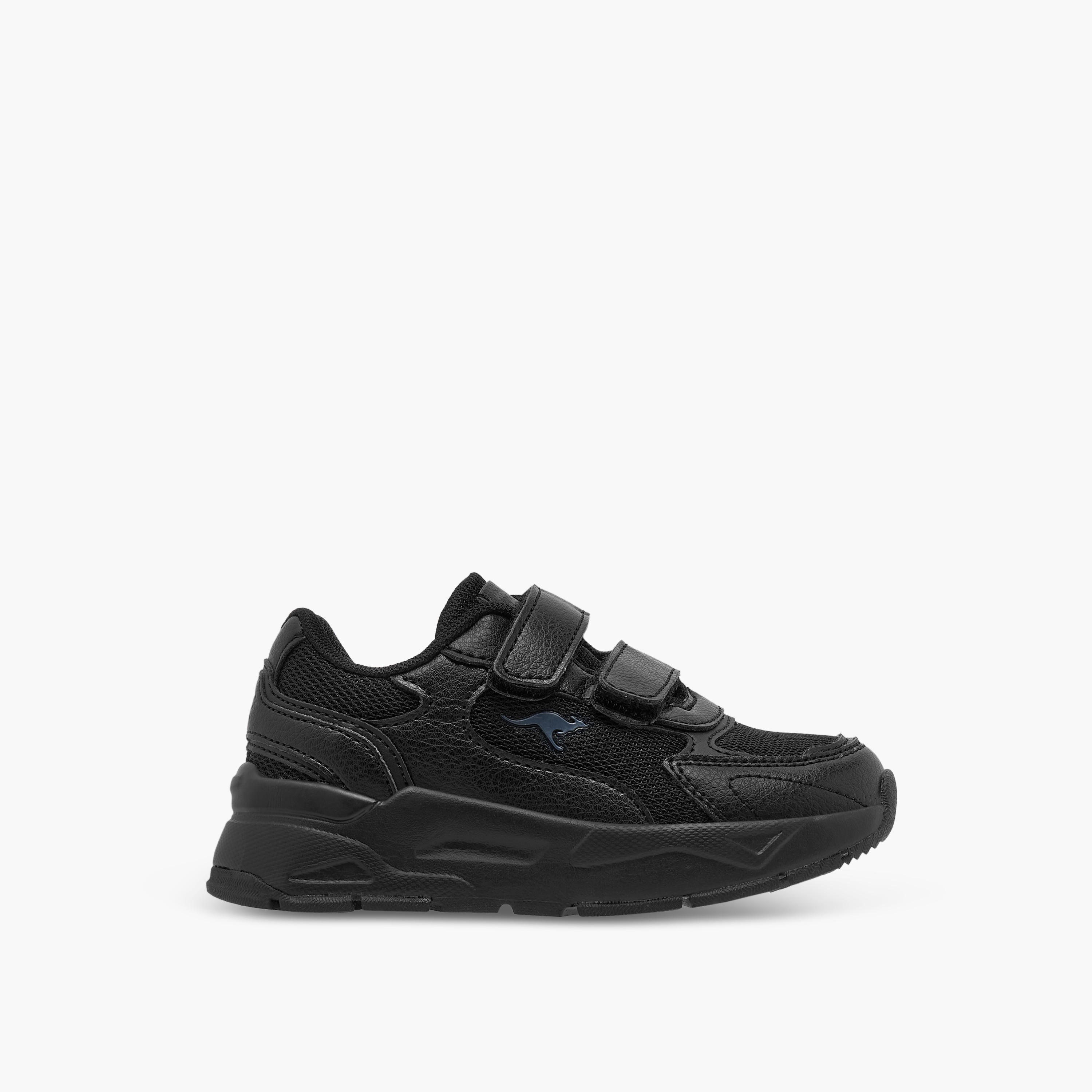 KangaROOS Unisex Logo Detail School Shoes with Hook and Loop Closure-girls-shoes-schoolshoes-image-3