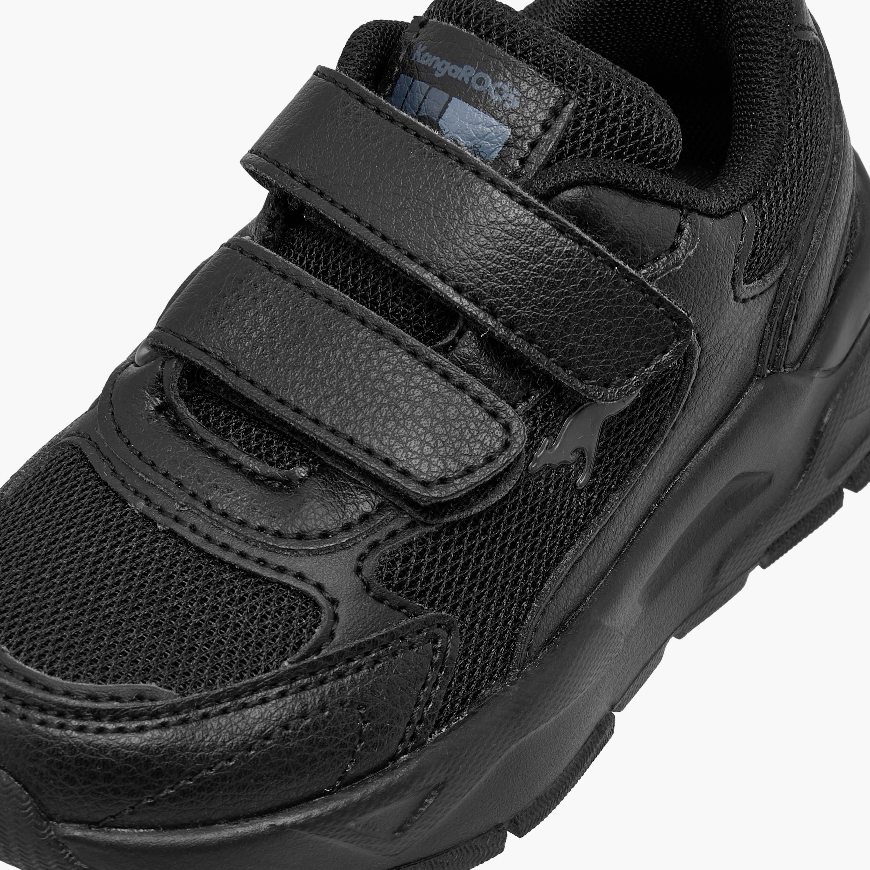 KangaROOS Unisex Logo Detail School Shoes with Hook and Loop Closure-girls-shoes-schoolshoes-image-4