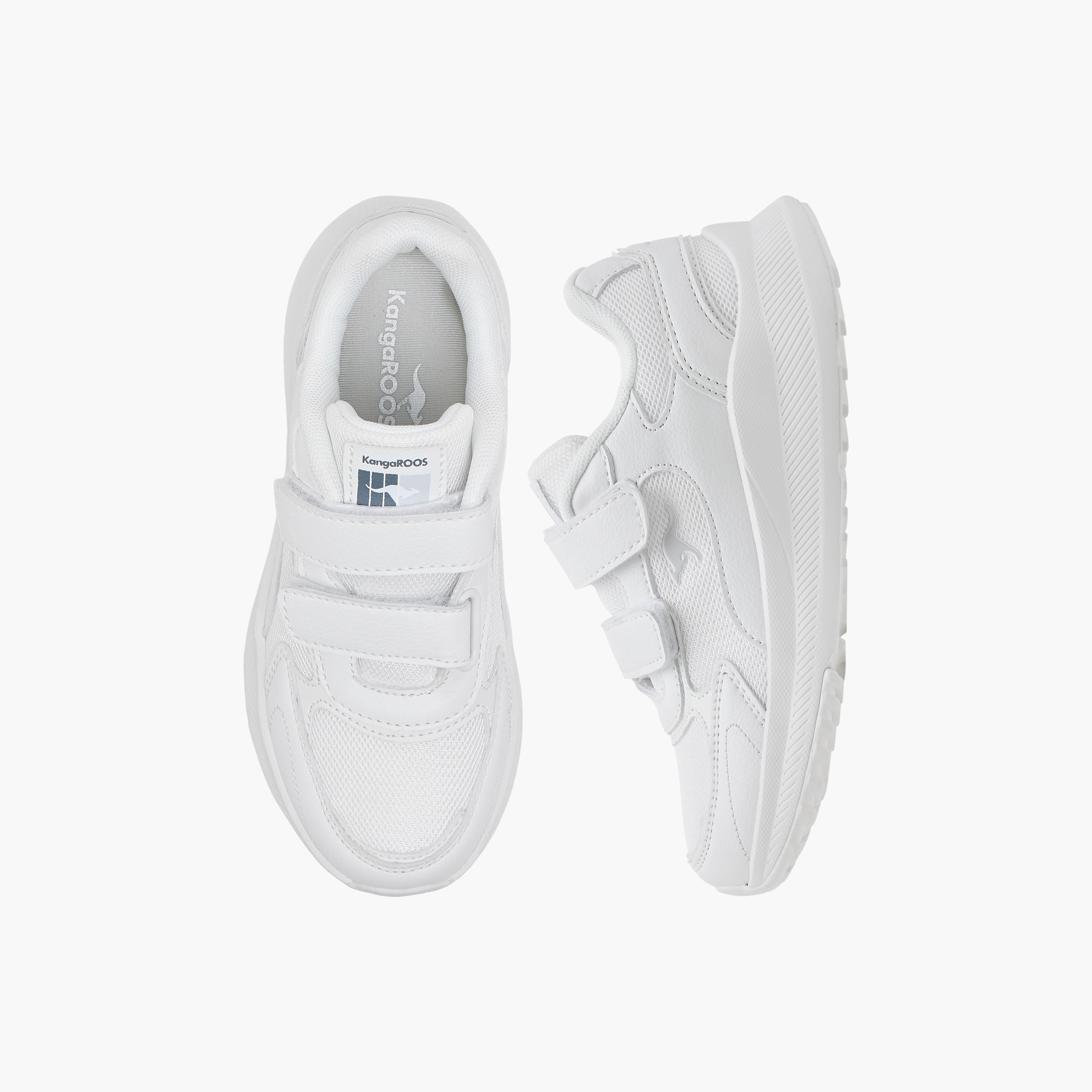 KangaROOS Unisex Logo Detail School Shoes with Hook and Loop Closure-girls-shoes-schoolshoes-image-1
