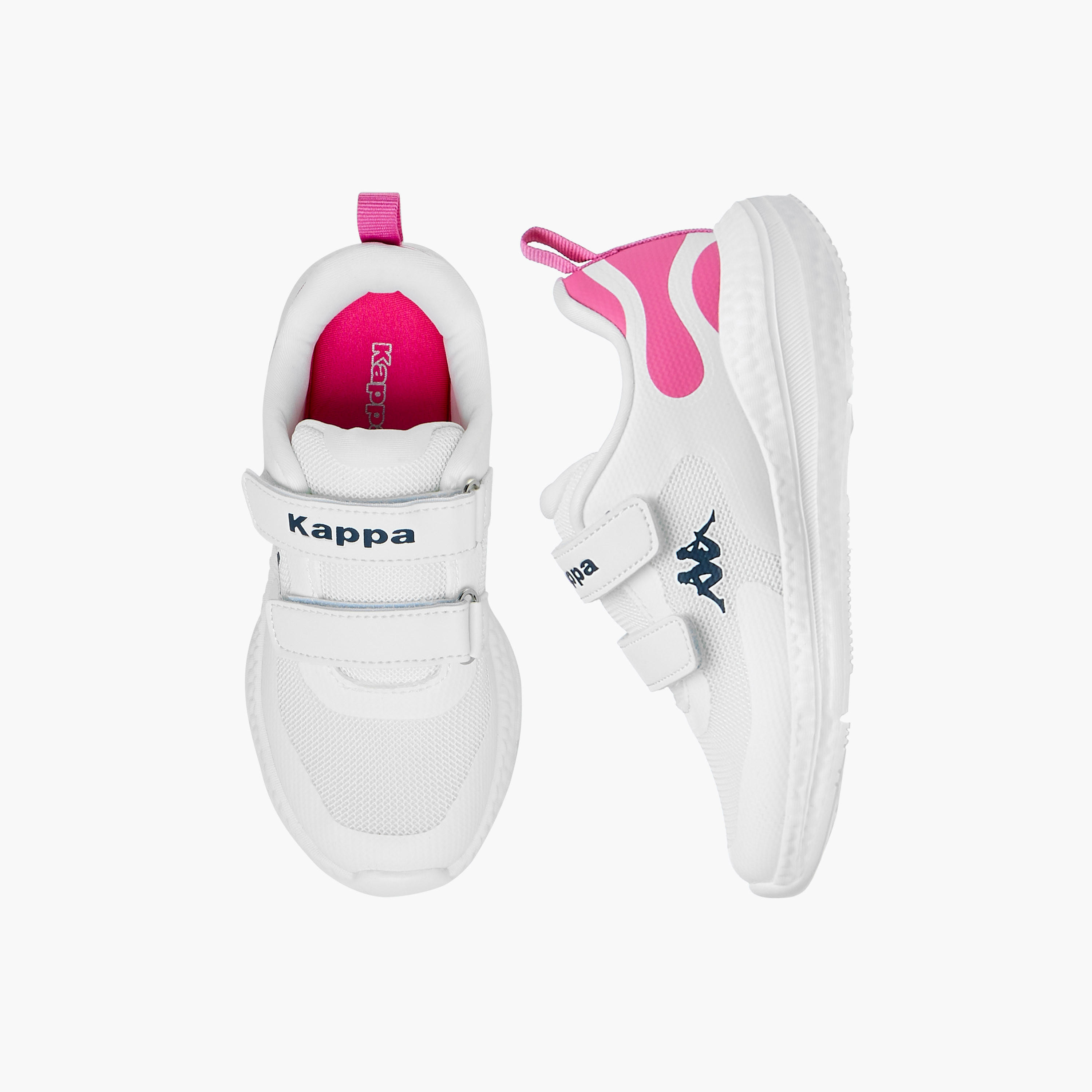 Kappa Girls Panelled Hook & Loop Walking Shoes-girls-shoes-sports-image-1