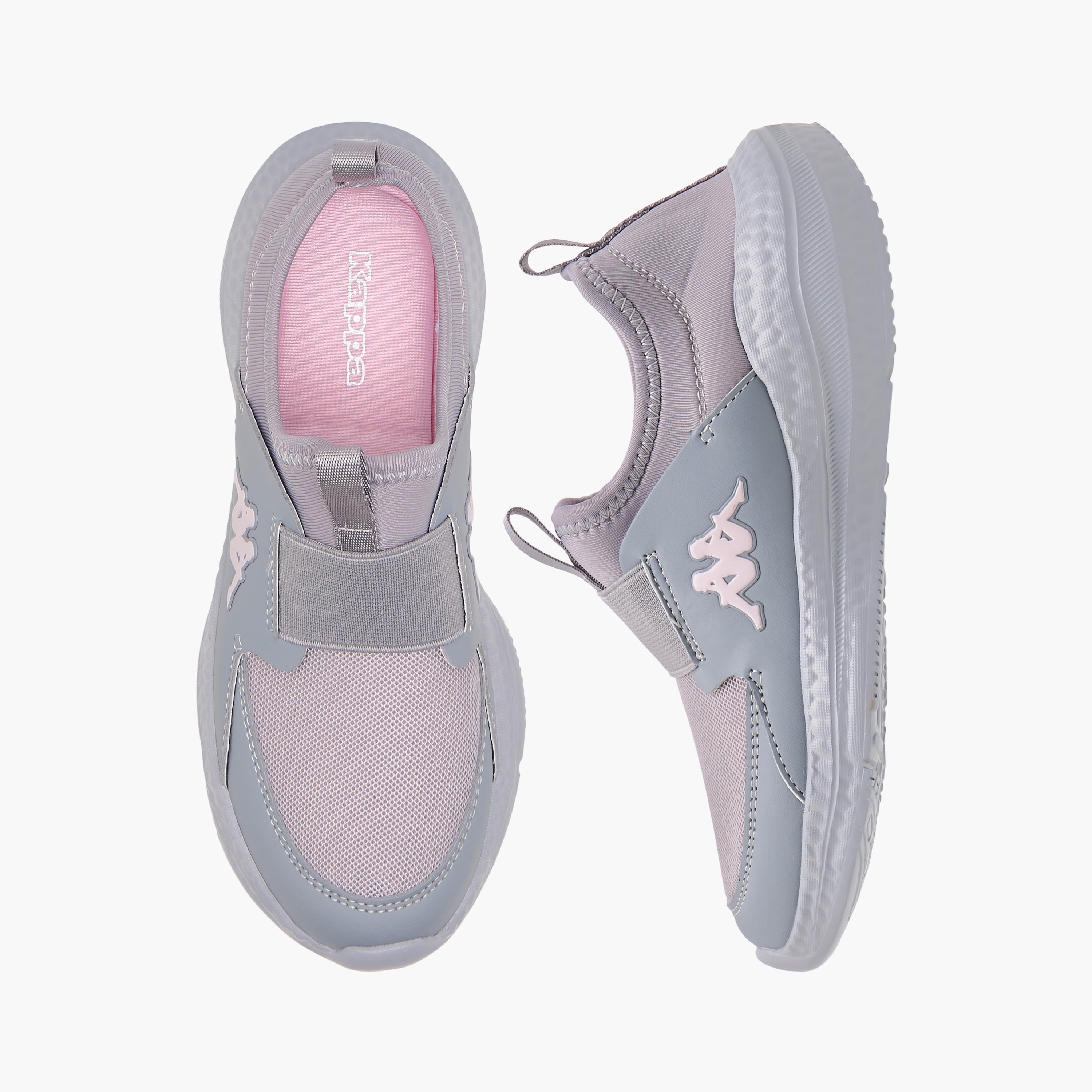 Kappa Girls Logo Detail Slip-On Walking Shoes-girls-shoes-sports-image-1