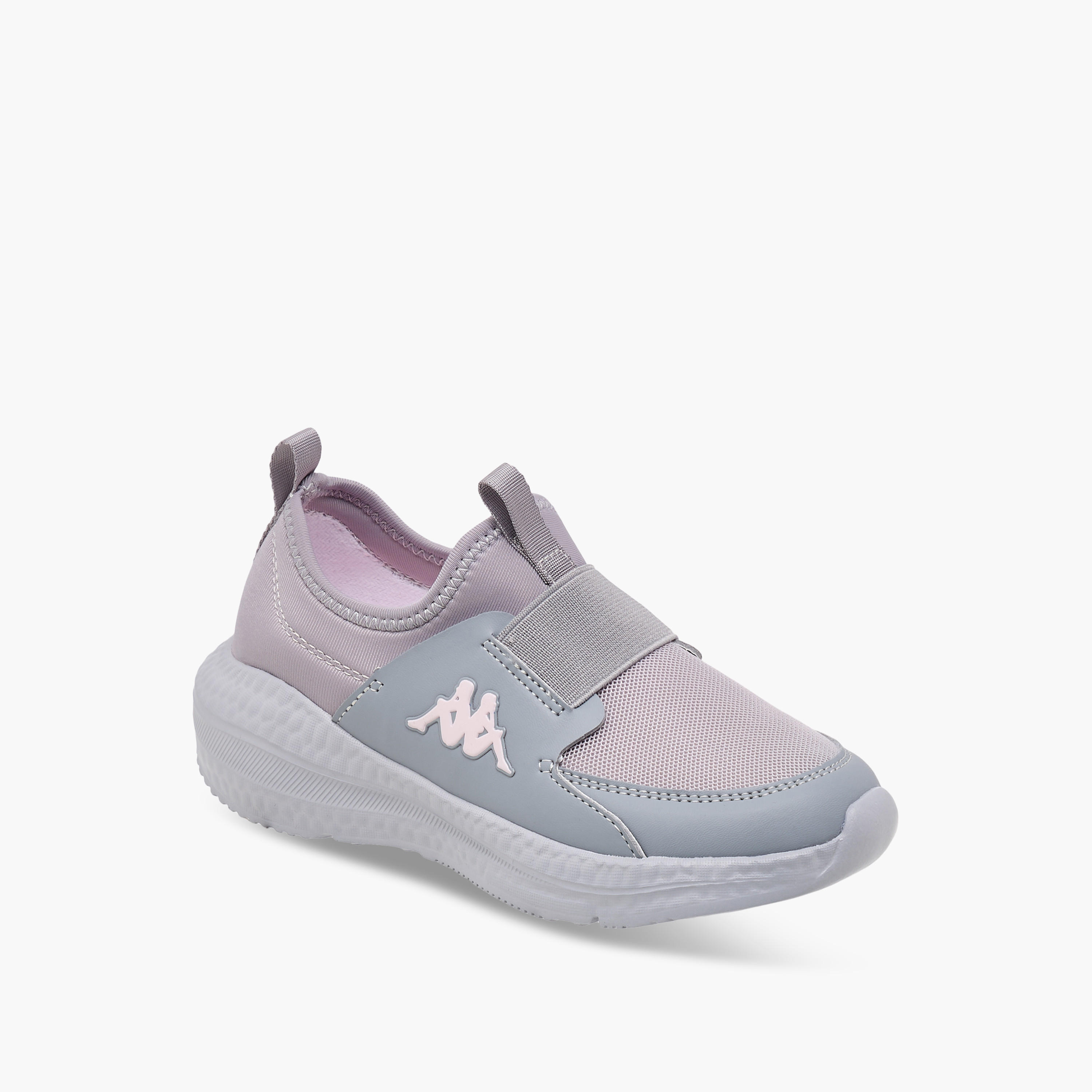 Kappa Girls Logo Detail Slip-On Walking Shoes-girls-shoes-sports-image-2