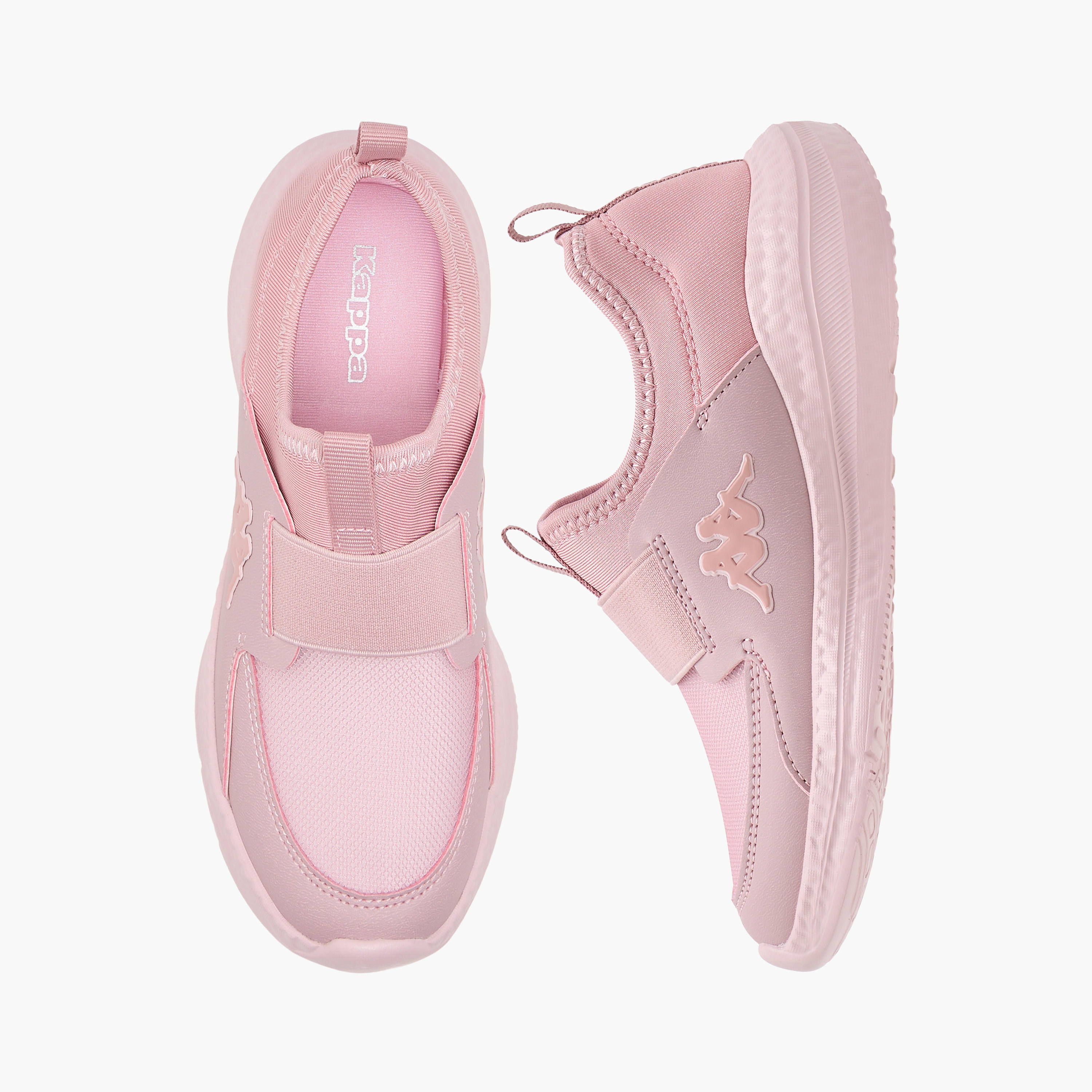 Kappa Girls Logo Detail Slip-On Walking Shoes-girls-shoes-sports-image-1
