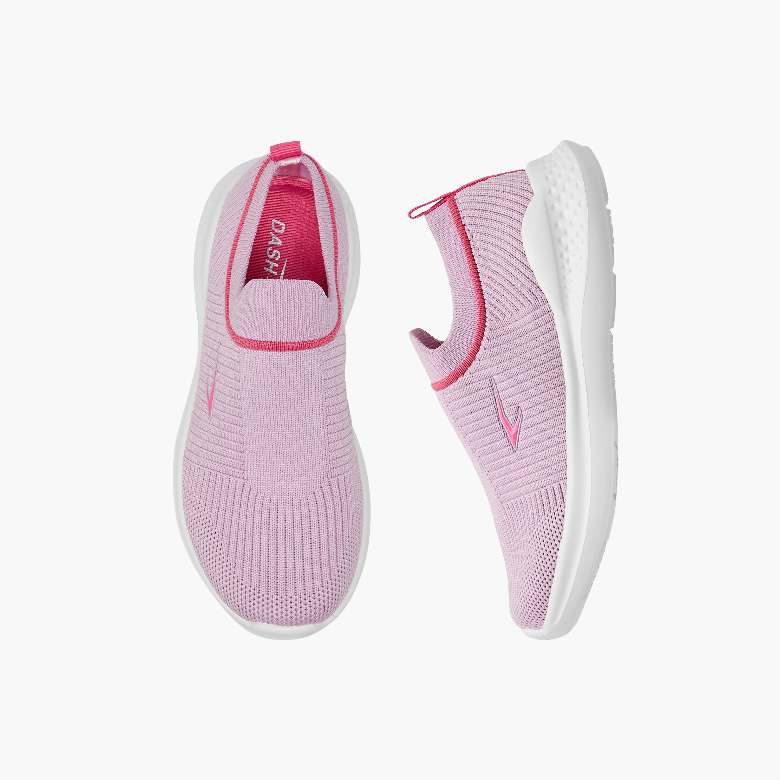 Dash Girls Textured Pull Tab Slip-On Walking Shoes-girls-shoes-sports-image-1