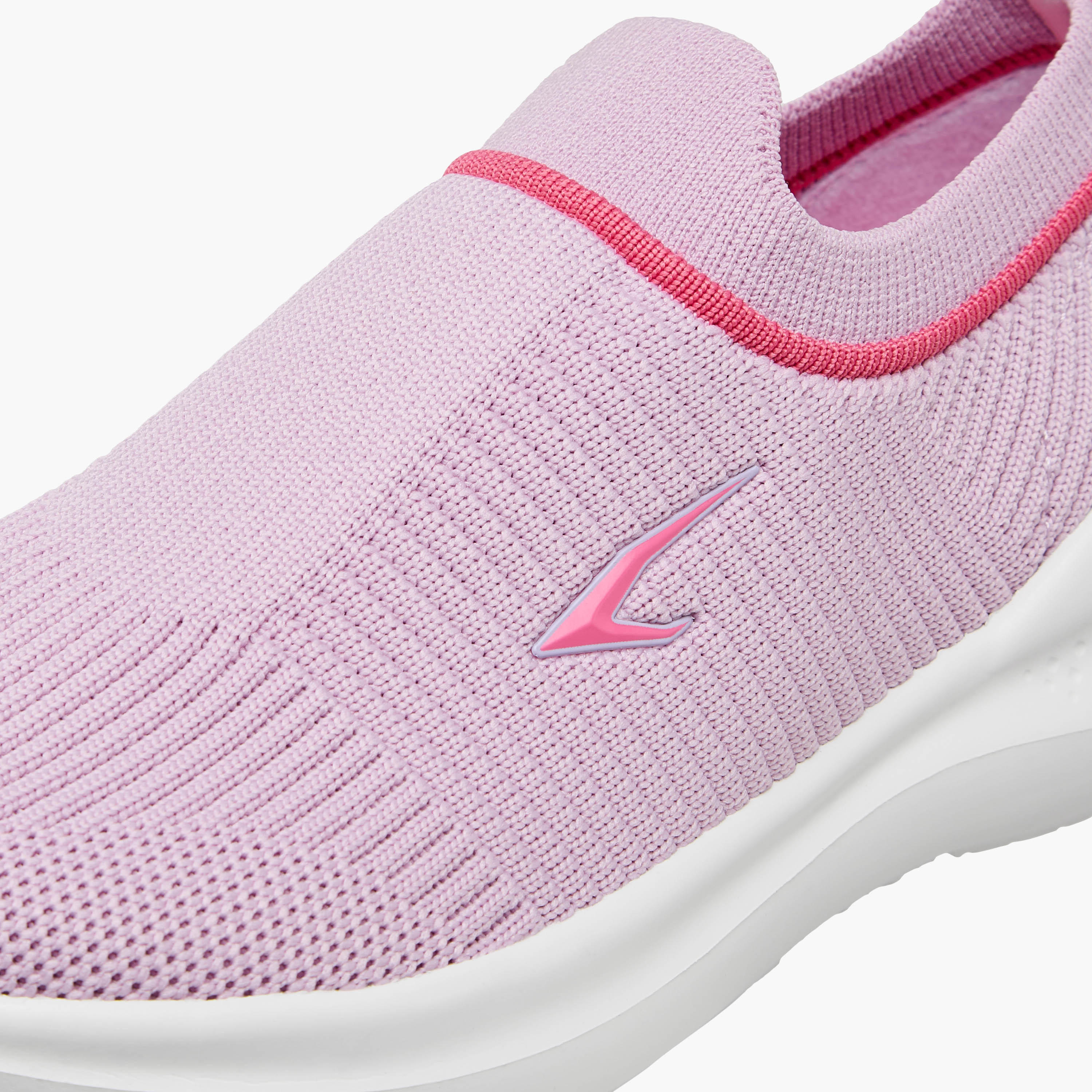 Dash Girls Textured Pull Tab Slip-On Walking Shoes-girls-shoes-sports-image-4