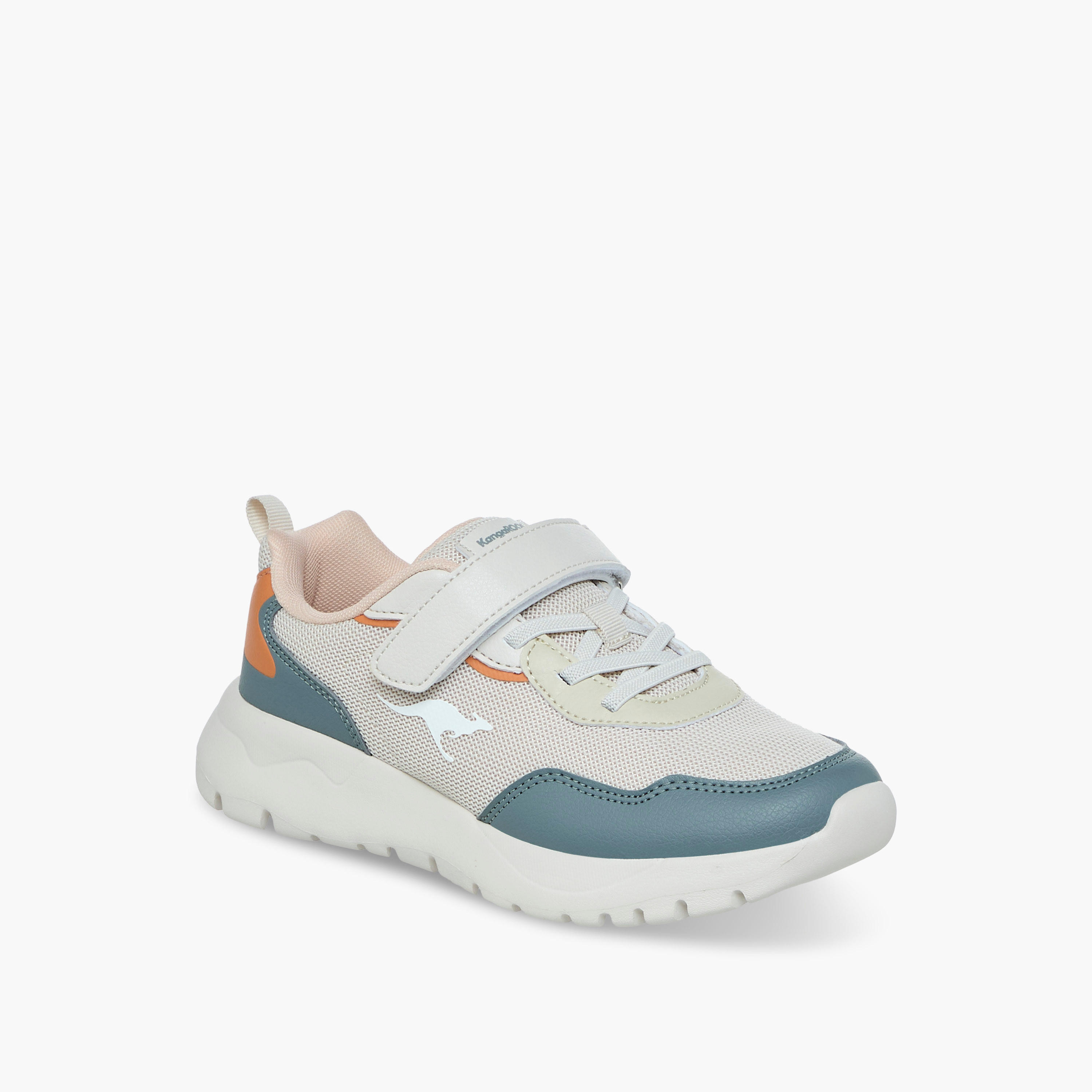 Kangaroos Girls Colourblock Hook & Loop Walking Shoes-girls-shoes-sports-image-2