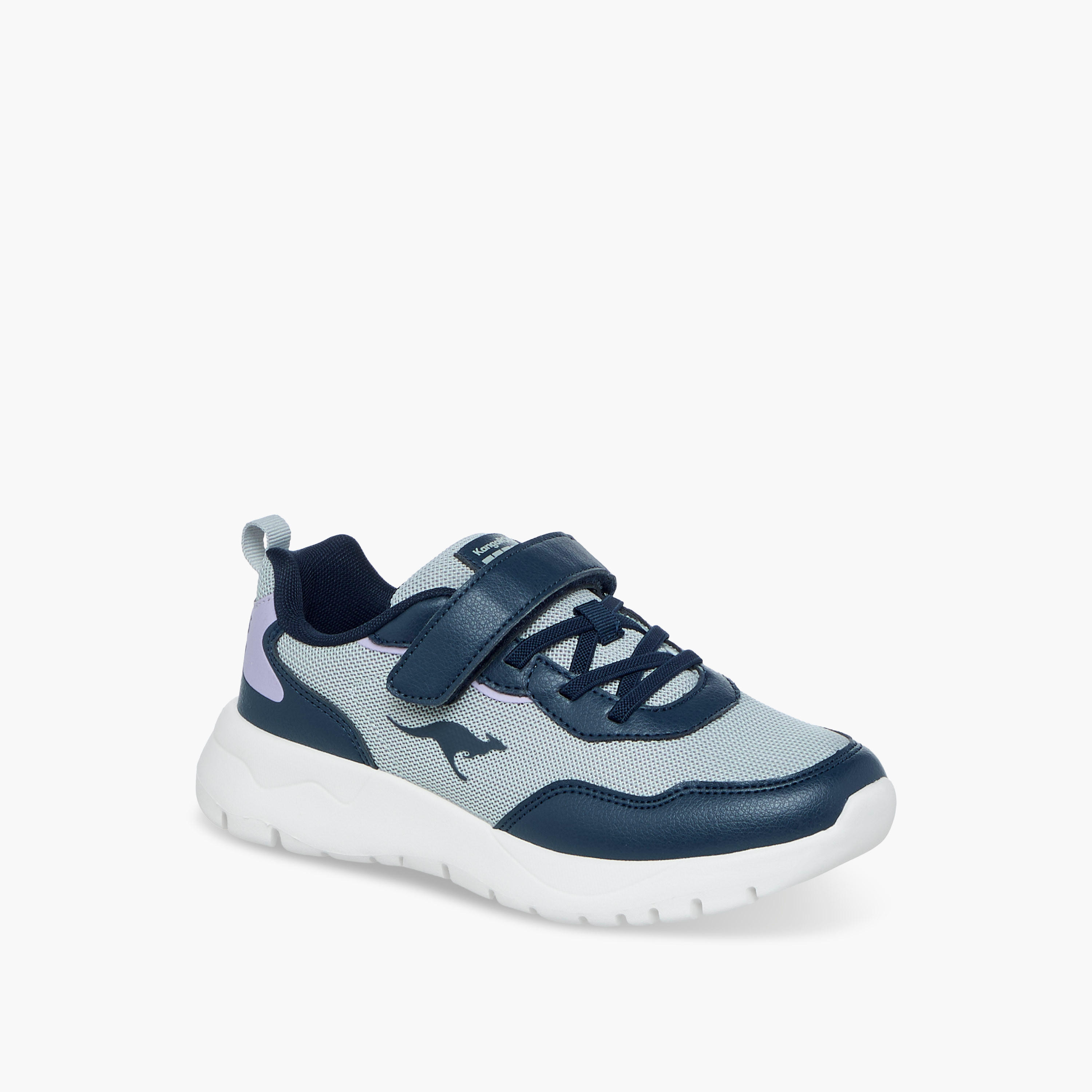 Kangaroos Girls Colourblock Hook & Loop Walking Shoes-girls-shoes-sports-image-2